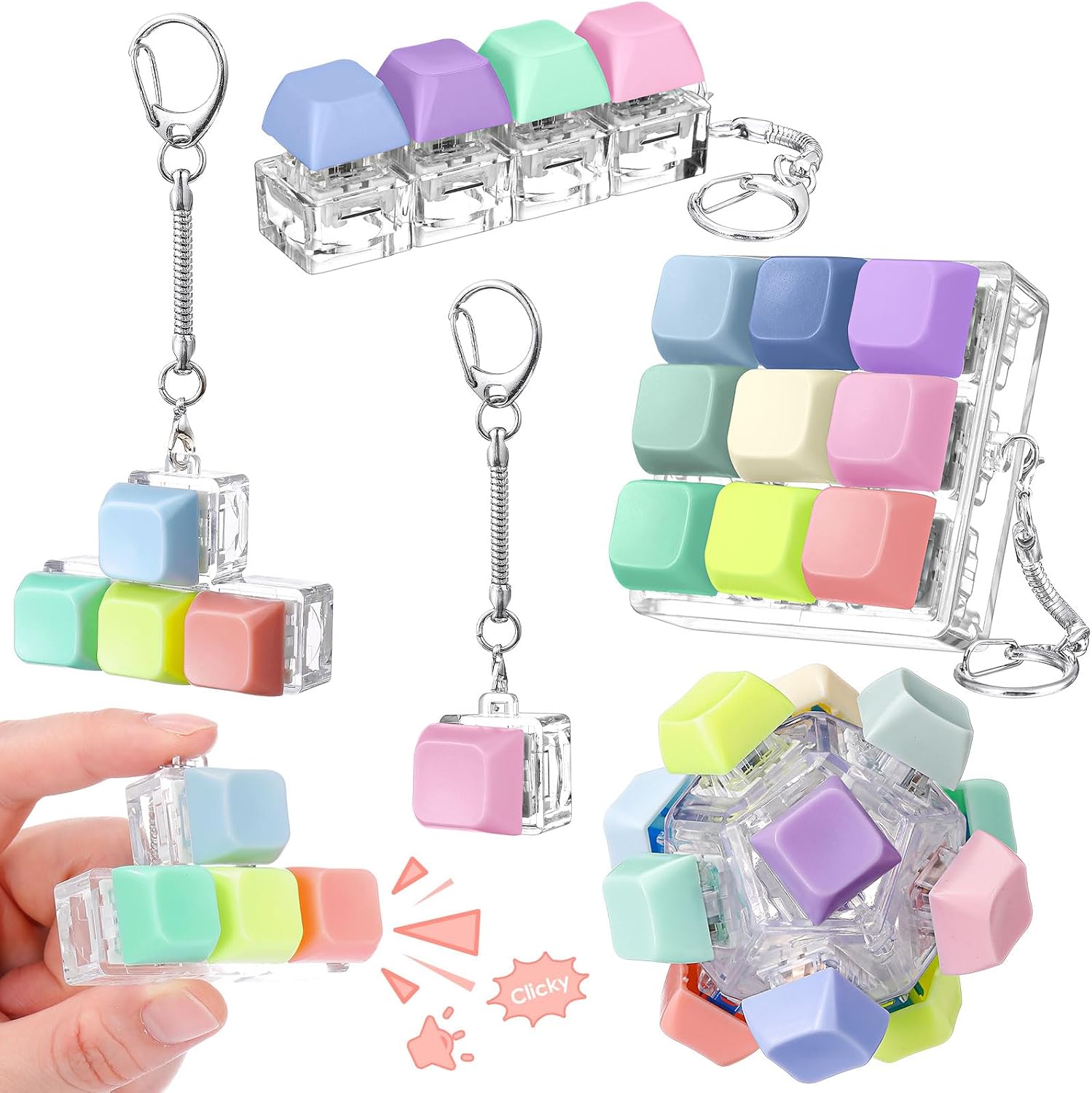 Halloscume 5 Keyboard Fidget Clicker — WeirdThingsToBuy weird find