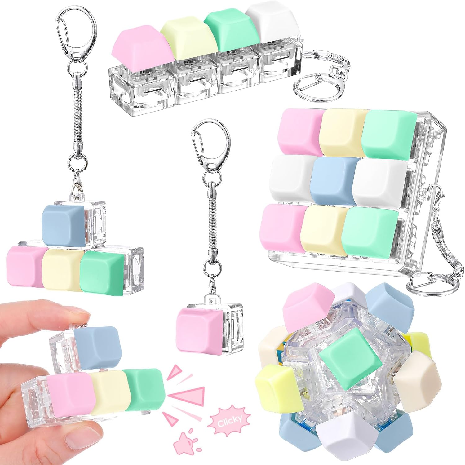 Halloscume 5 Keyboard Fidget Clicker — WeirdThingsToBuy weird find