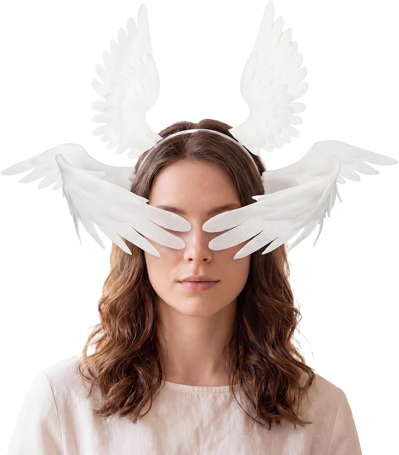 Halloween Angel Wings Headband Foam Situation — WeirdThingsToBuy weird find