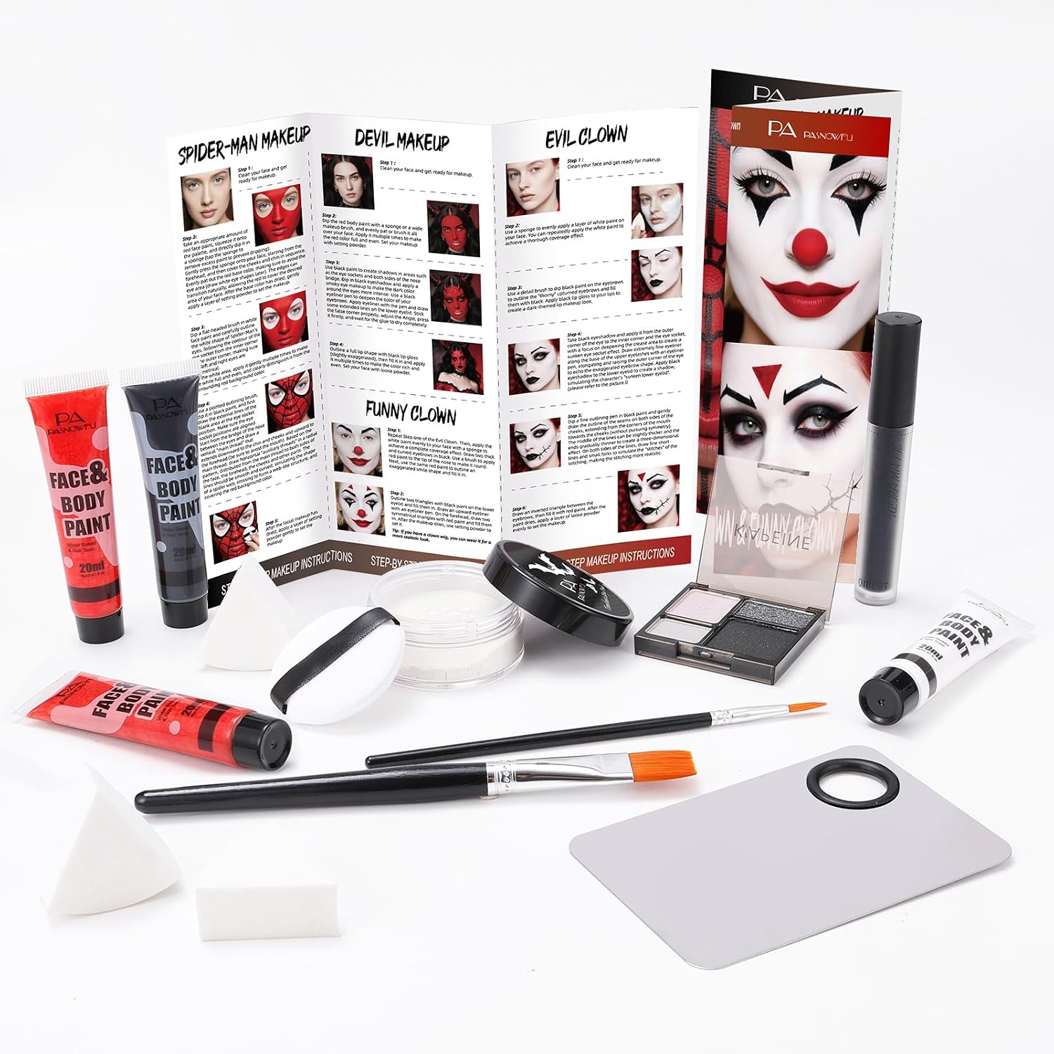 Halloween Clown Demon Makeup Kit Situation — WeirdThingsToBuy weird find