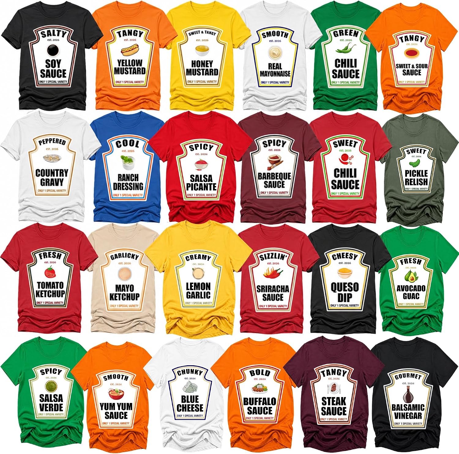 Halloween Costume Matching Group Condiments Energy — WeirdThingsToBuy weird find