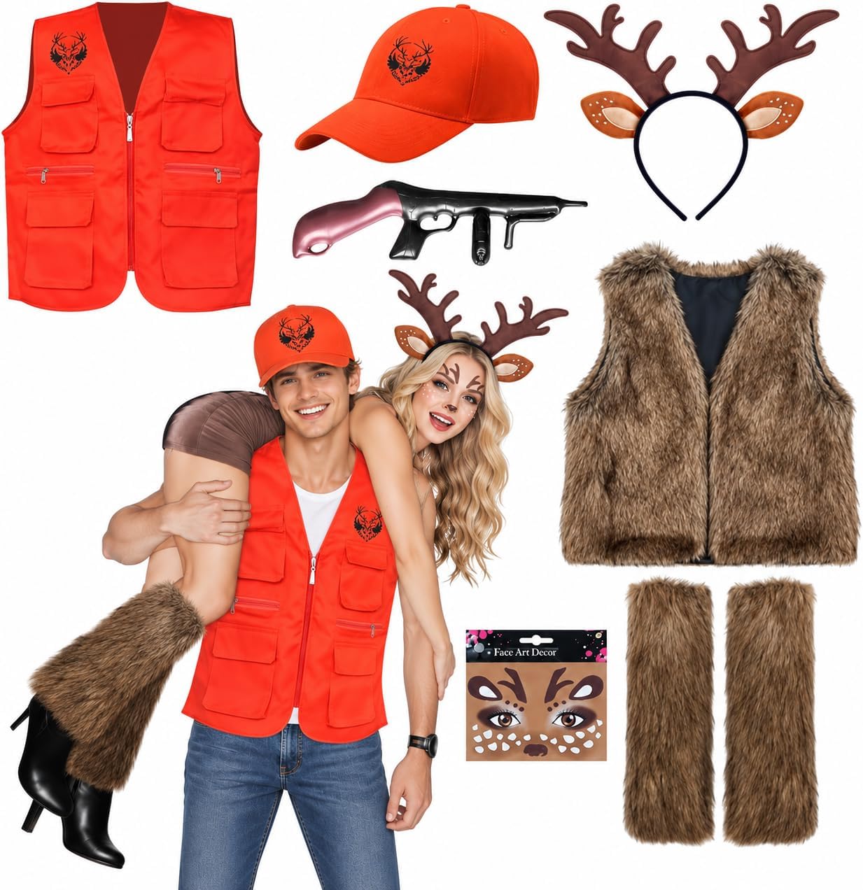 Halloween Couple Hunter Deer Costume Situation — WeirdThingsToBuy weird find