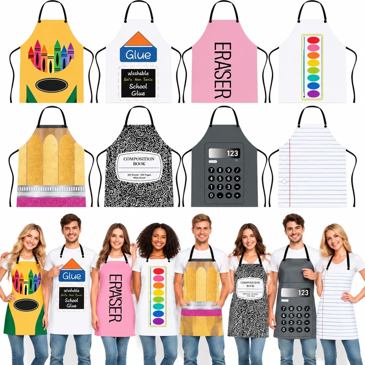 Halloween Crayon Aprons Adult Group — WeirdThingsToBuy weird find