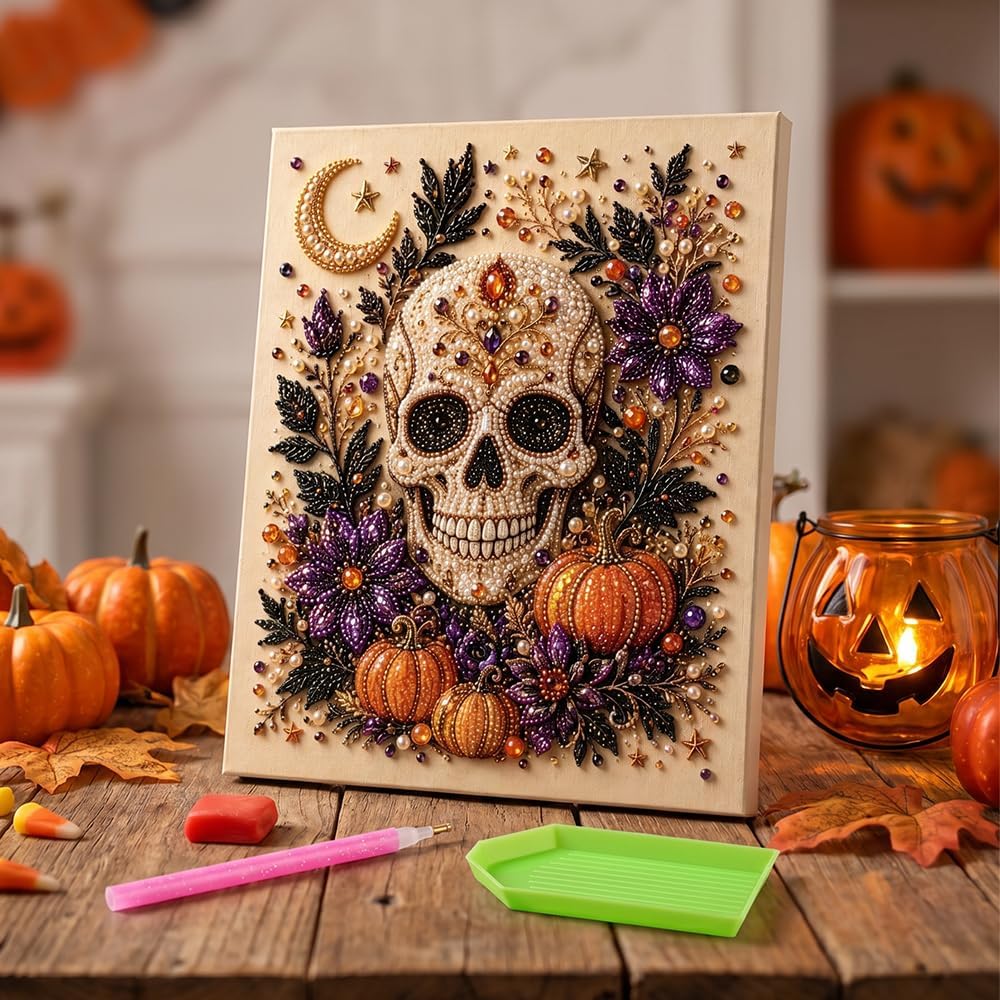 Halloween Ghost Pearl Art Kit Energy — WeirdThingsToBuy weird find