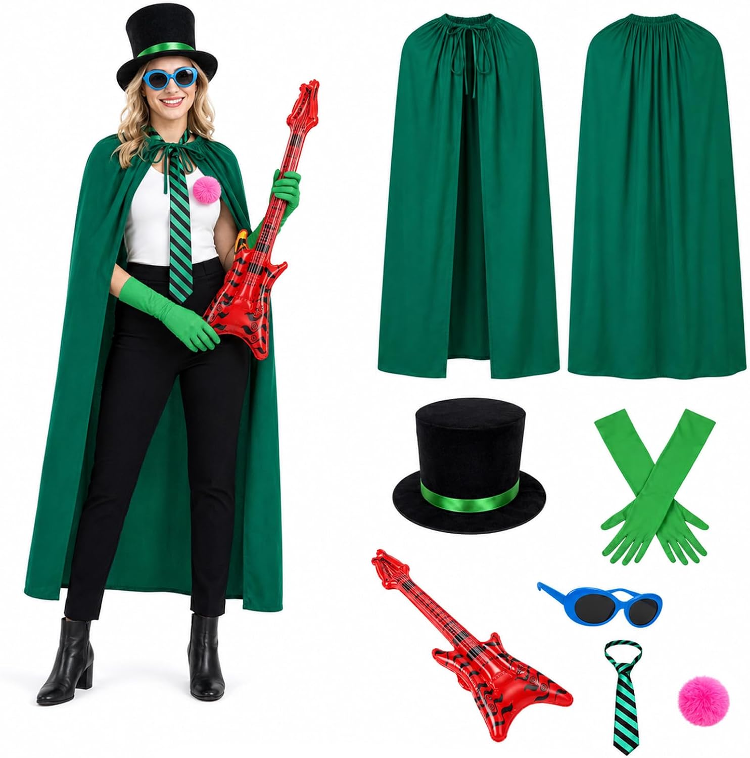 Halloween Green Costume Accessories Set Situation — WeirdThingsToBuy weird find
