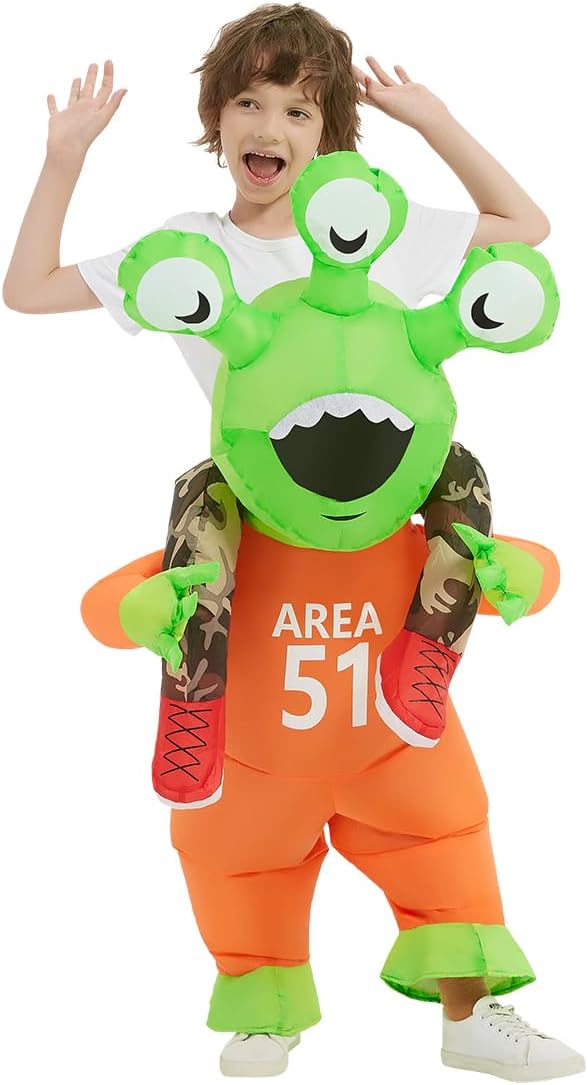 Halloween Inflatable Alien Costume Kids Energy — WeirdThingsToBuy weird find