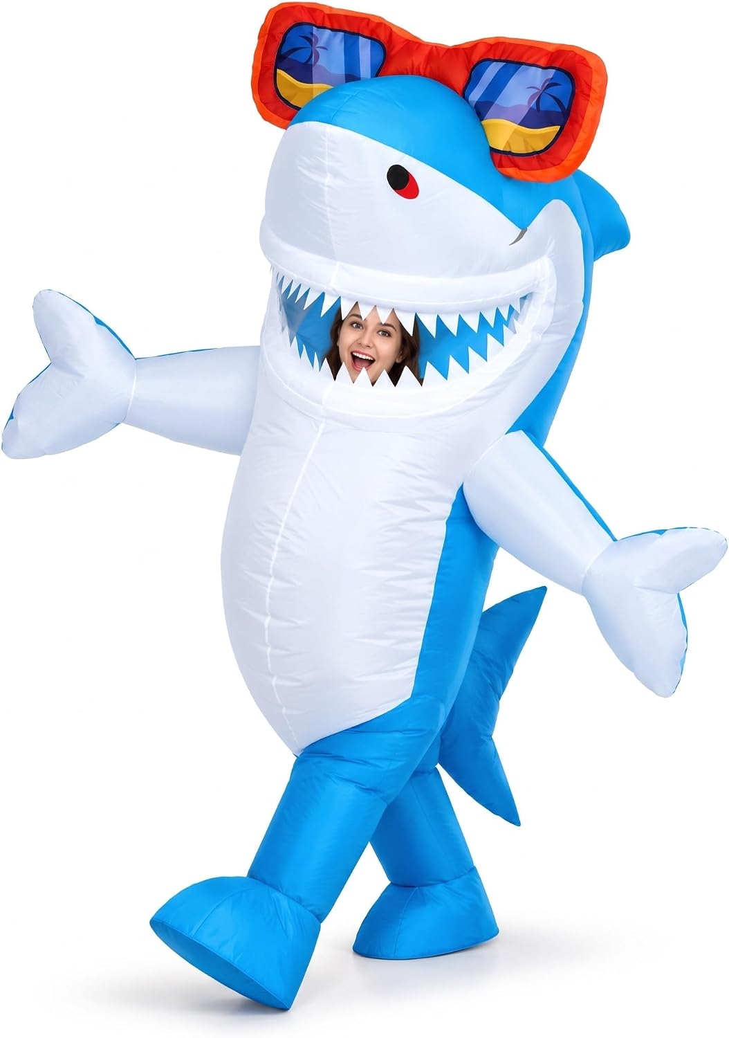 Halloween Inflatable Shark Costumes Adult Situation — WeirdThingsToBuy weird find