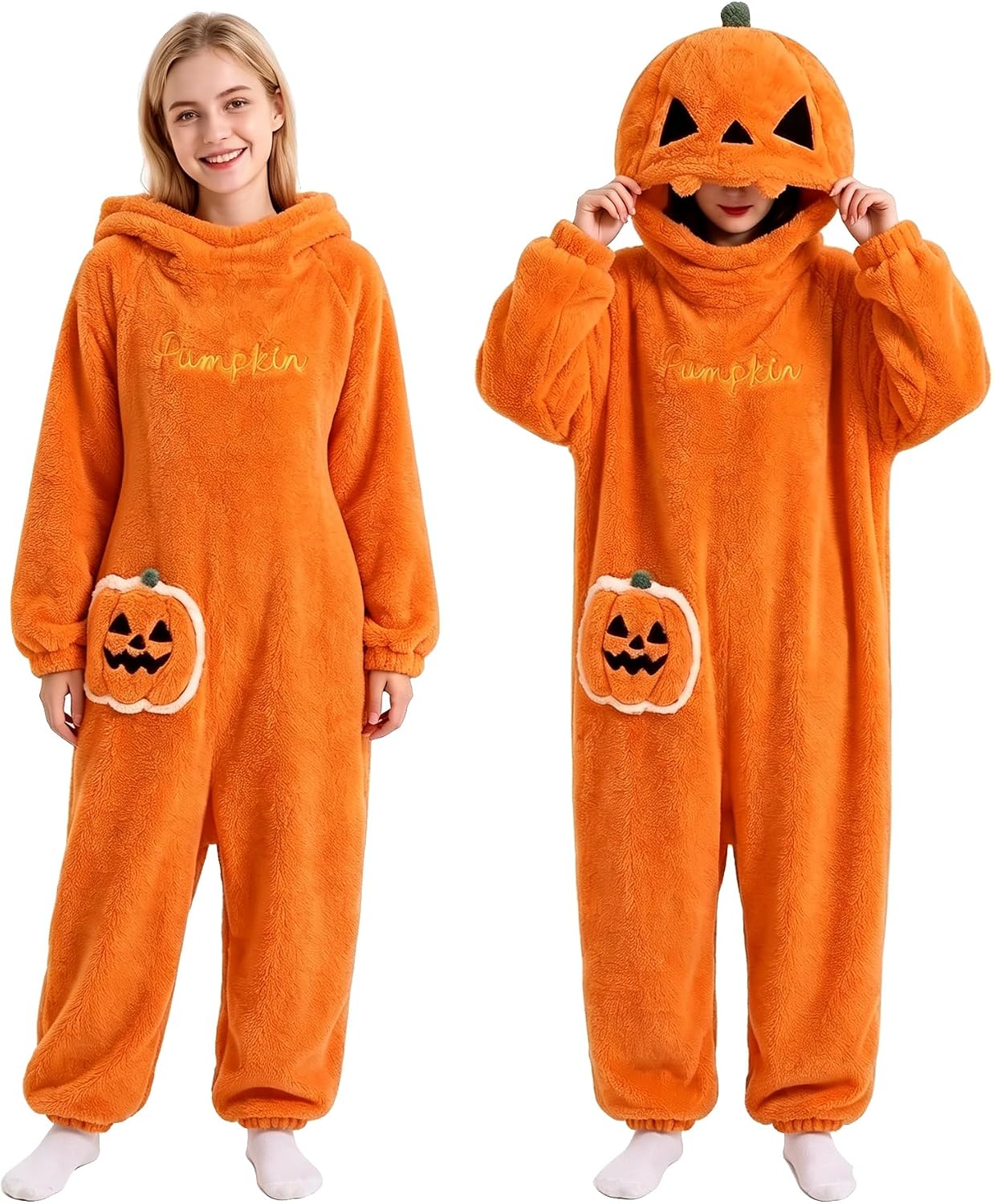 Halloween Pumpkin Onesie Adult Pajamas — WeirdThingsToBuy weird find