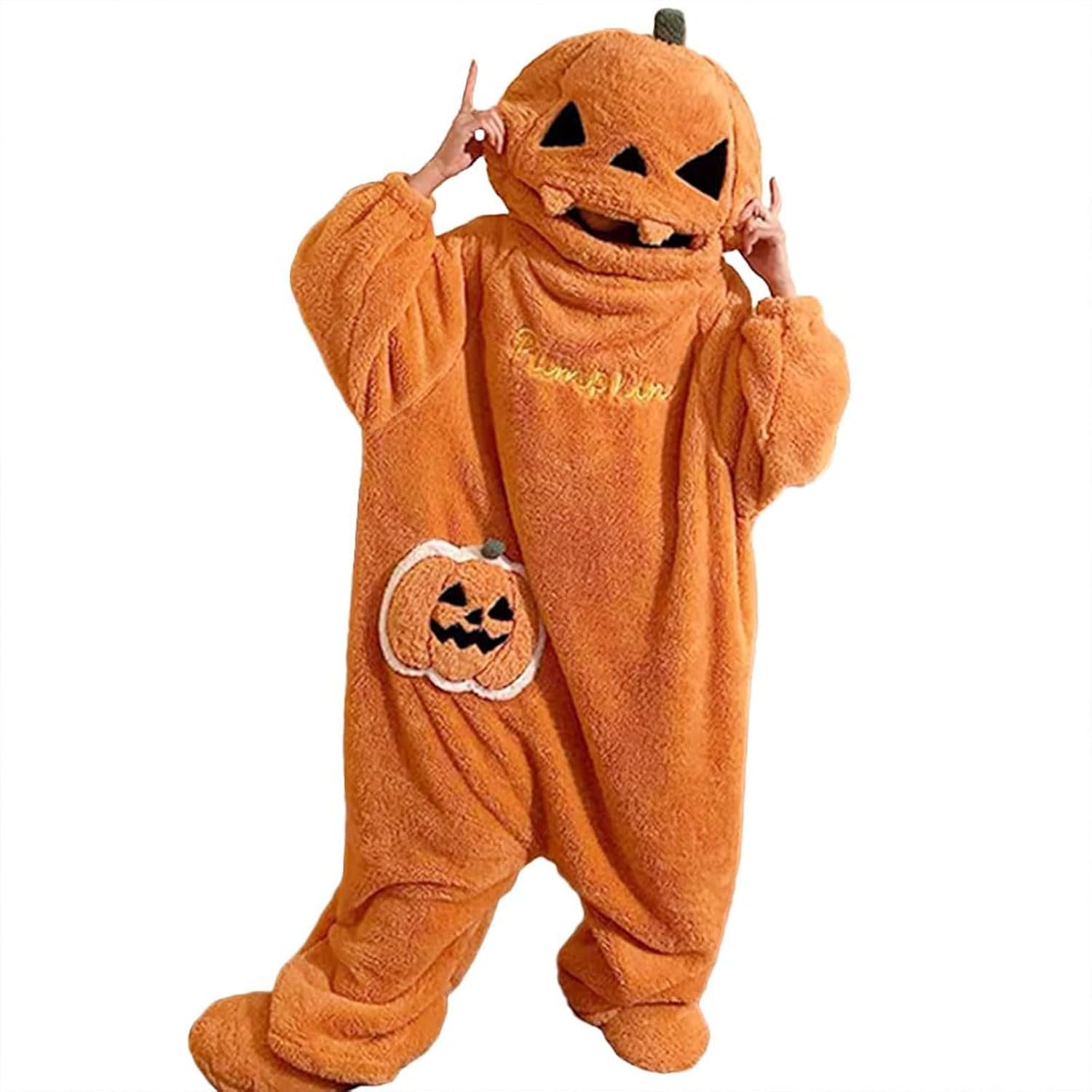 Halloween Pumpkin Onesie Costume Adult Situation — WeirdThingsToBuy weird find