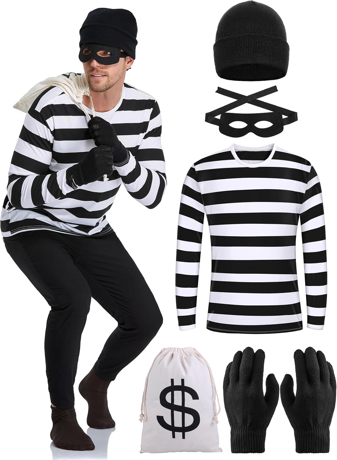 Halloween Robber Costume Set Include Situation — WeirdThingsToBuy weird find
