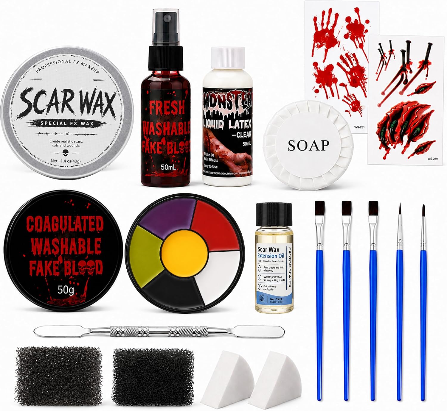 Halloween Sfx Makeup Kit Fake Situation — WeirdThingsToBuy weird find