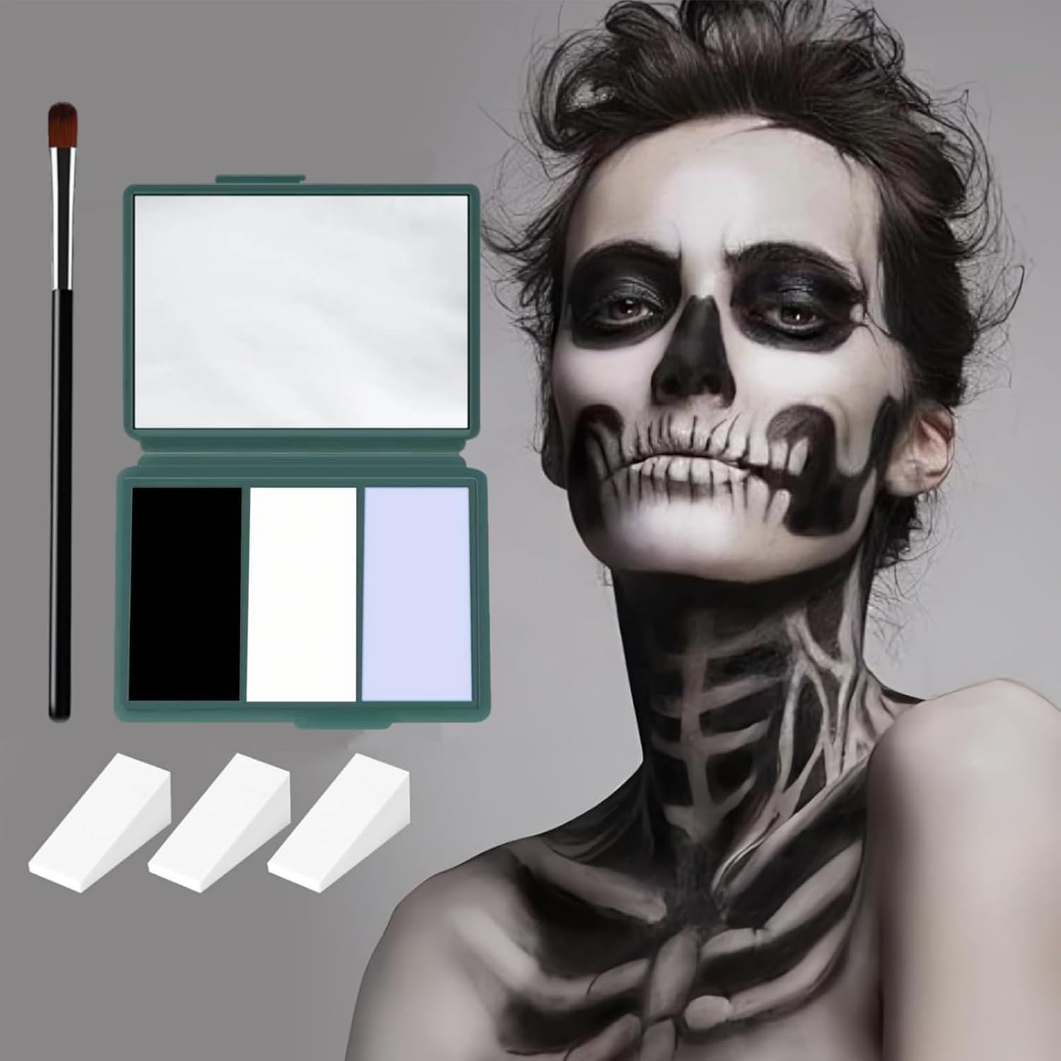 Halloween Skeleton Makeup Complete Skeleton Energy — WeirdThingsToBuy weird find