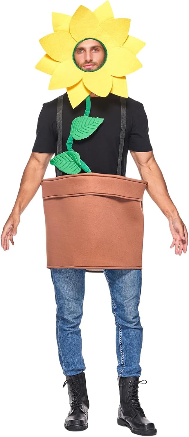Halloween Sunflower Potted Plant Costume — WeirdThingsToBuy weird find