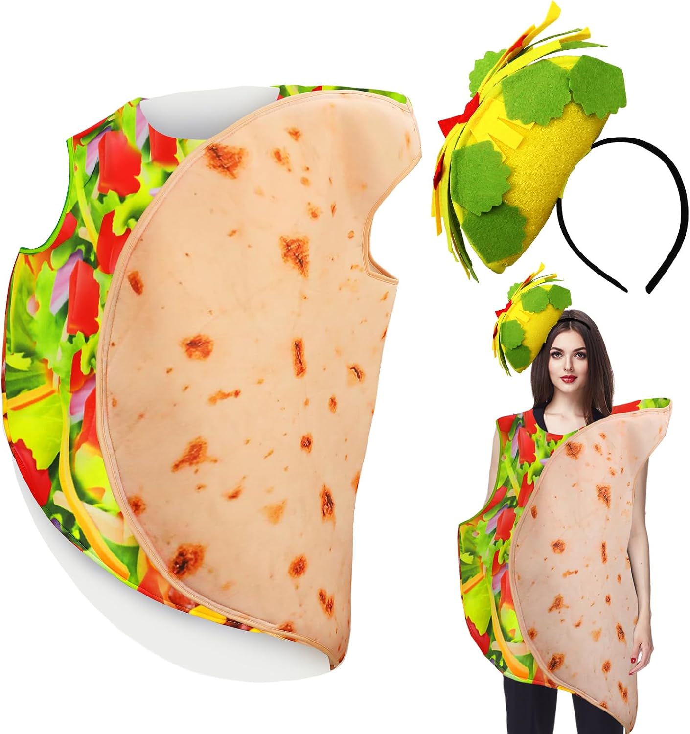 Halloween Taco Costume Adult Hat Situation — WeirdThingsToBuy weird find