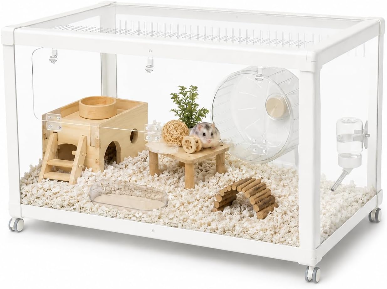 Hamster Cage Wheels Acrylic Habitat Situation — WeirdThingsToBuy weird find