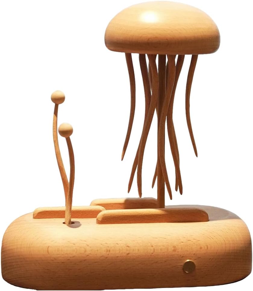 Handcrafted Wooden Jellyfish Automaton — WeirdThingsToBuy weird find