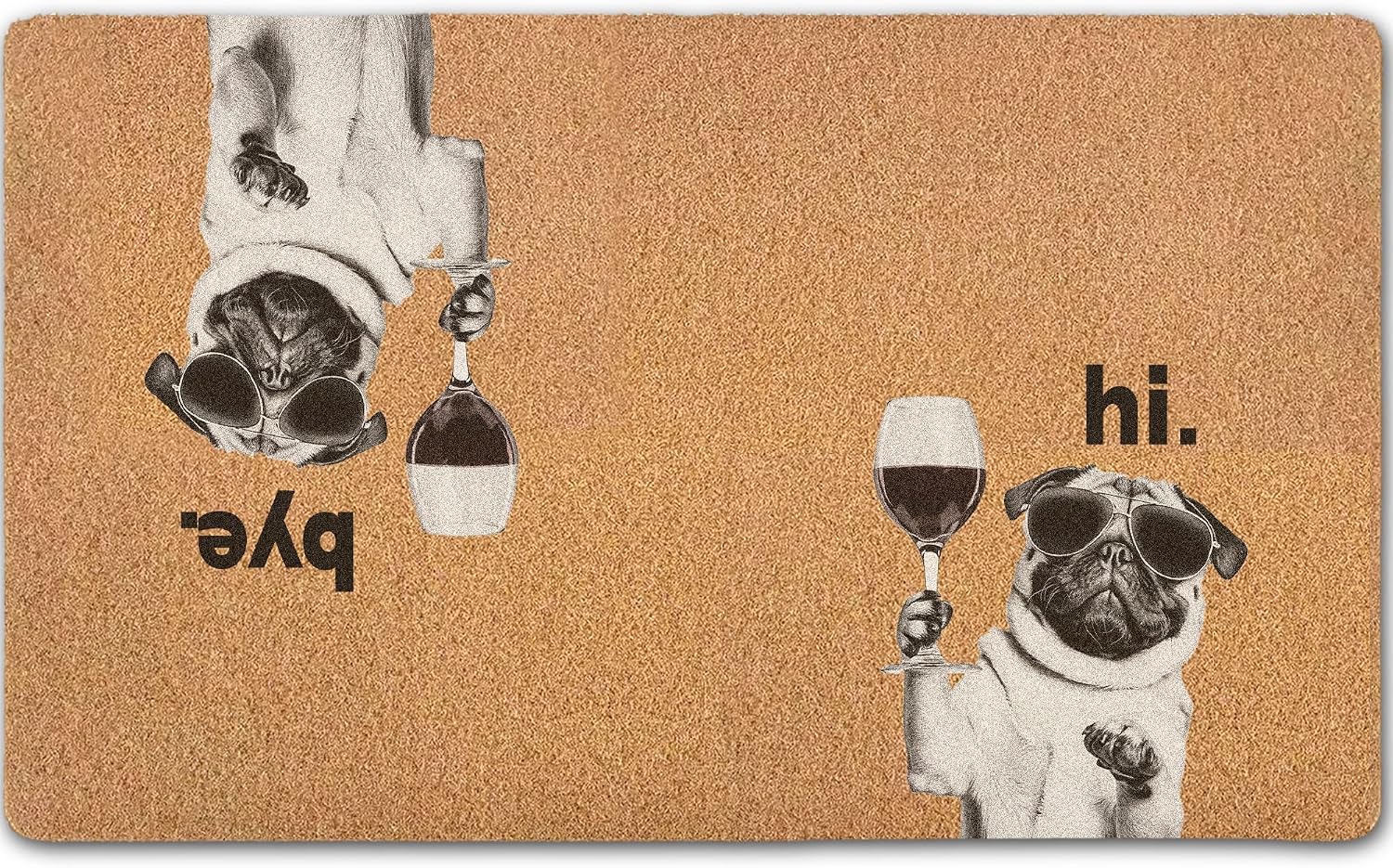 hi Bye Funny Pug Door — WeirdThingsToBuy weird find