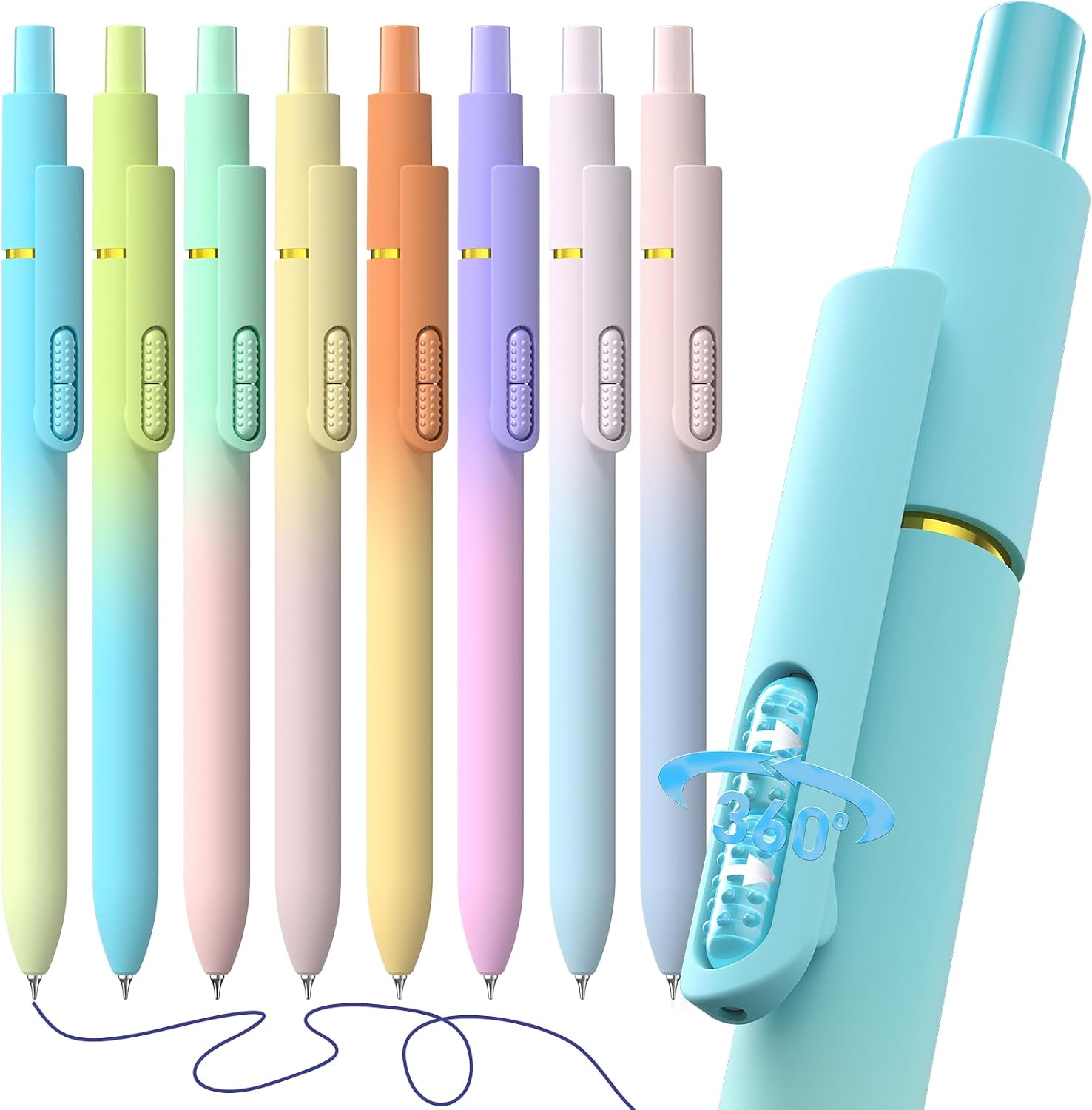 Hiacry 8 Gel Pens Situation — WeirdThingsToBuy weird find