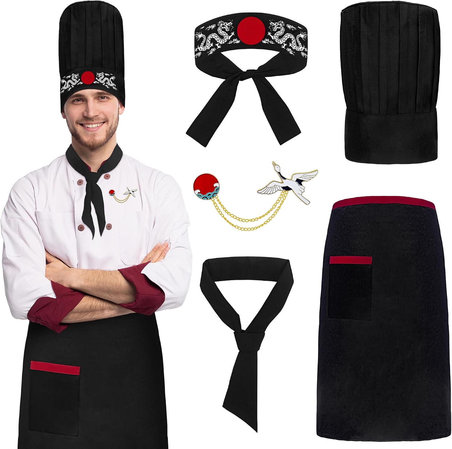 Hibachi Chef Hat & Apron Situation — WeirdThingsToBuy weird find