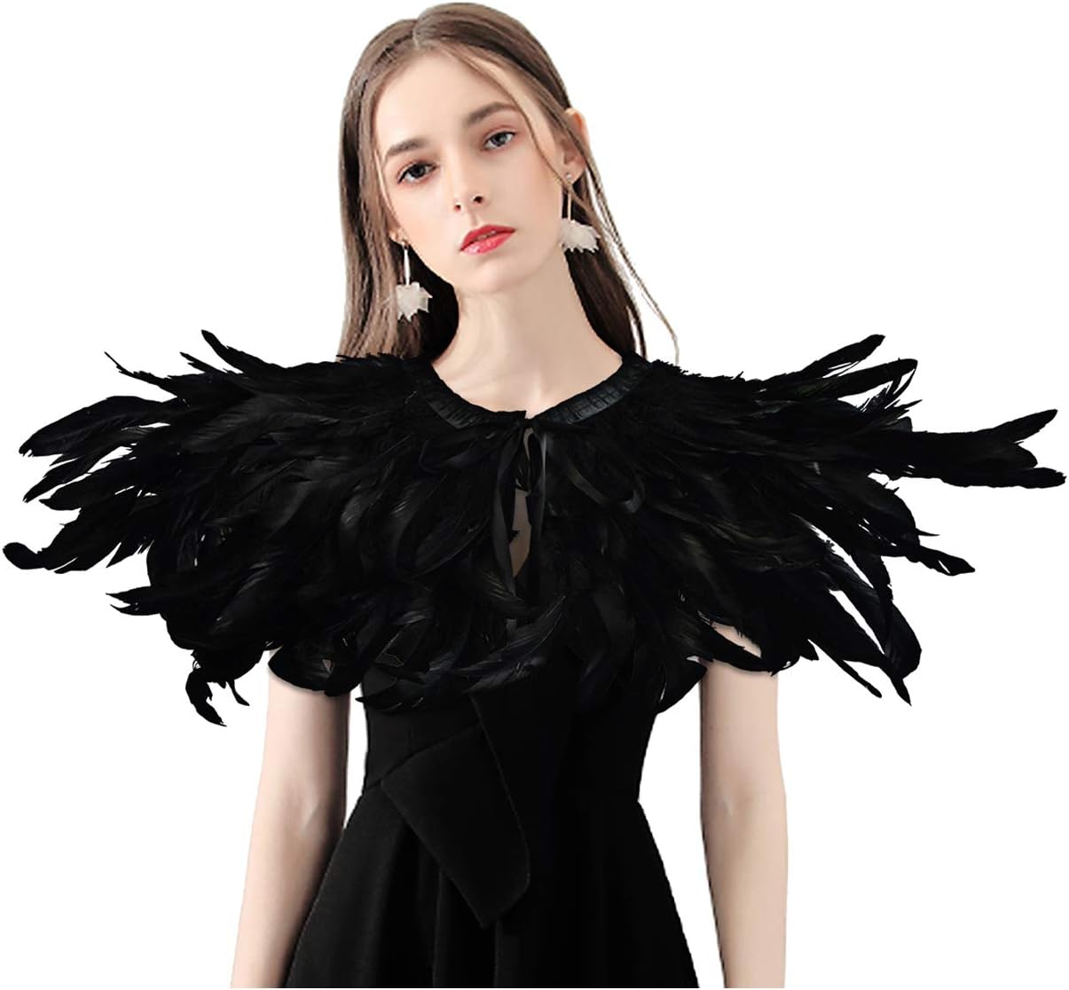 Homelex Black Witch Feather Collar — WeirdThingsToBuy weird find