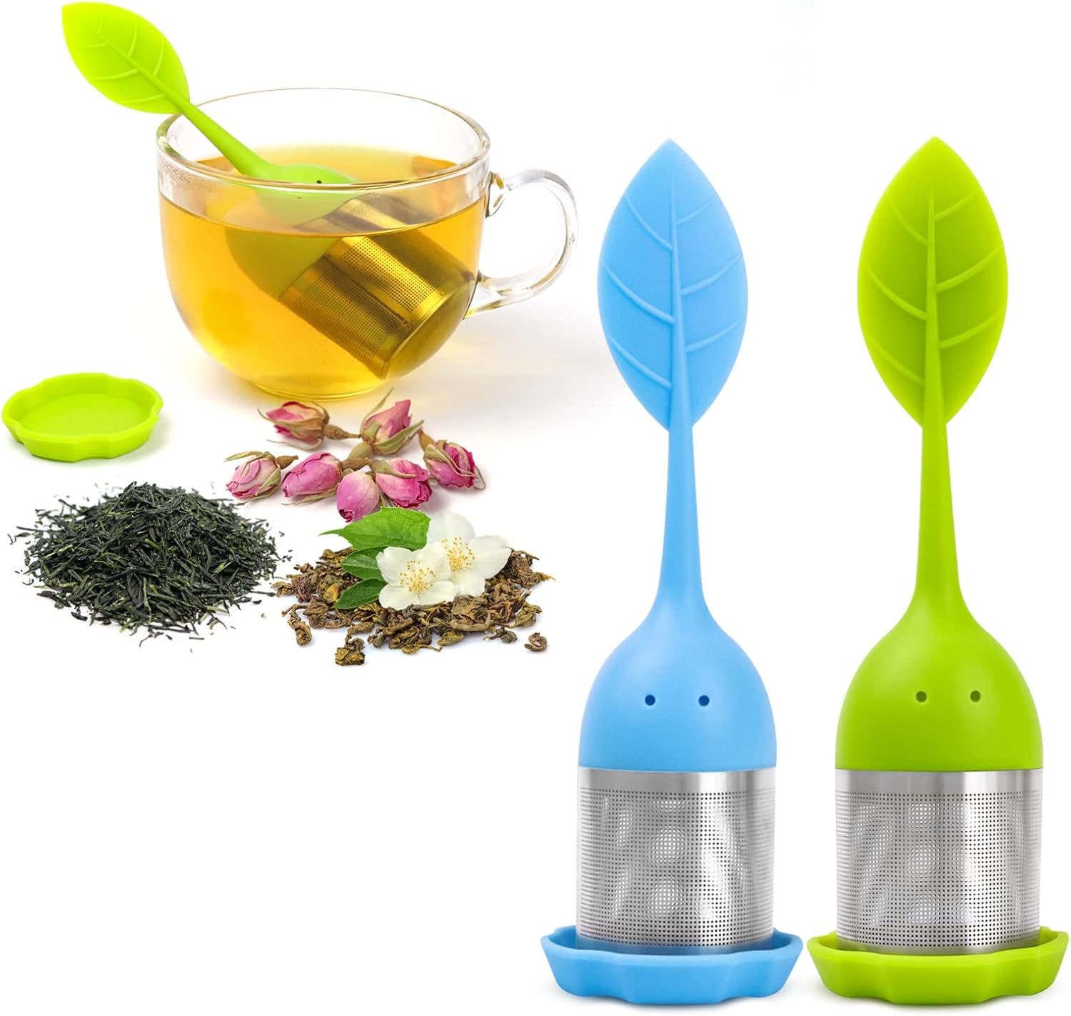 Hqslsund 2 Pack Leaf Silicone — WeirdThingsToBuy weird find