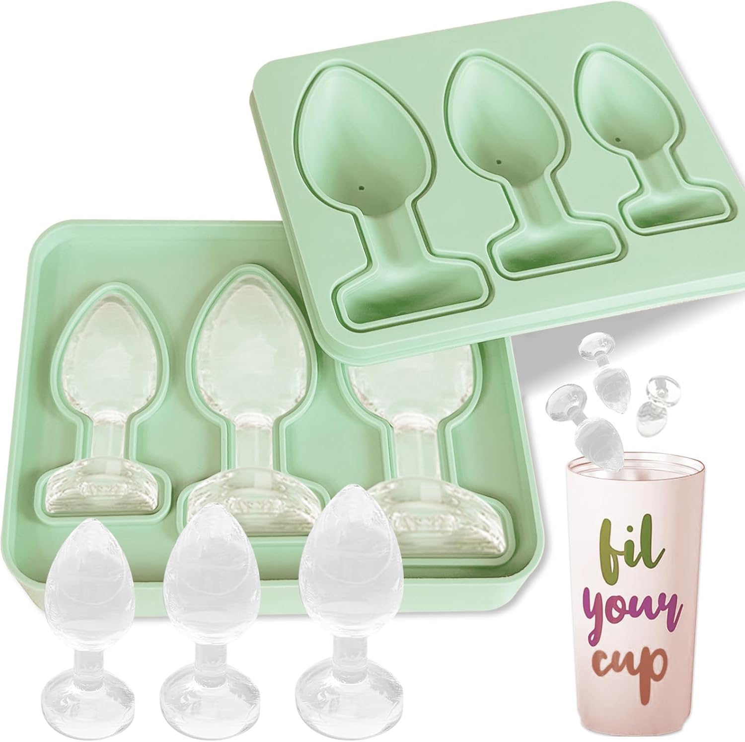 Ice Cube Mold Tray Novelty Energy — WeirdThingsToBuy weird find