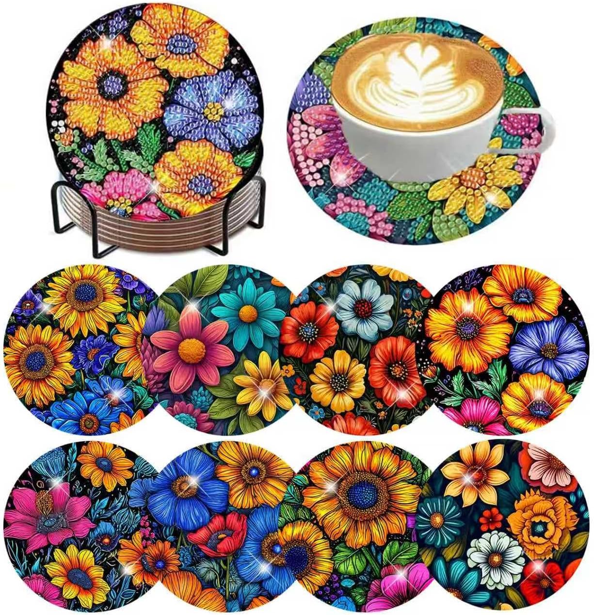 Ijbnhd 8 Flowers Diamond Art — WeirdThingsToBuy weird find