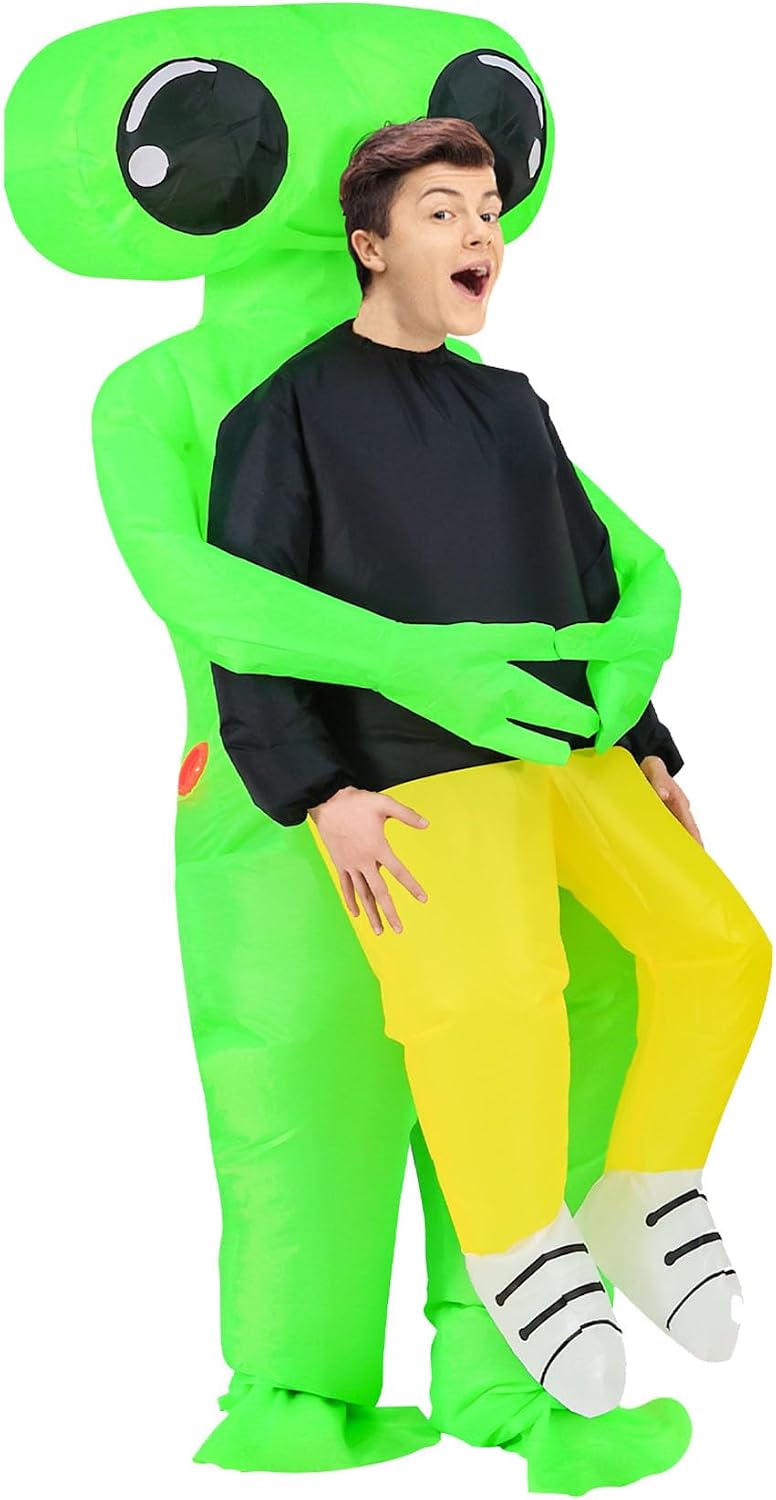 Inflatable Alien Costume Adult Funny Situation — WeirdThingsToBuy weird find