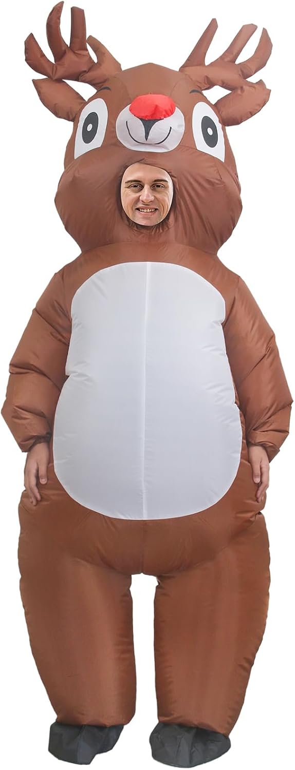 Inflatable Animals Christmas Costume Blow Energy — WeirdThingsToBuy weird find