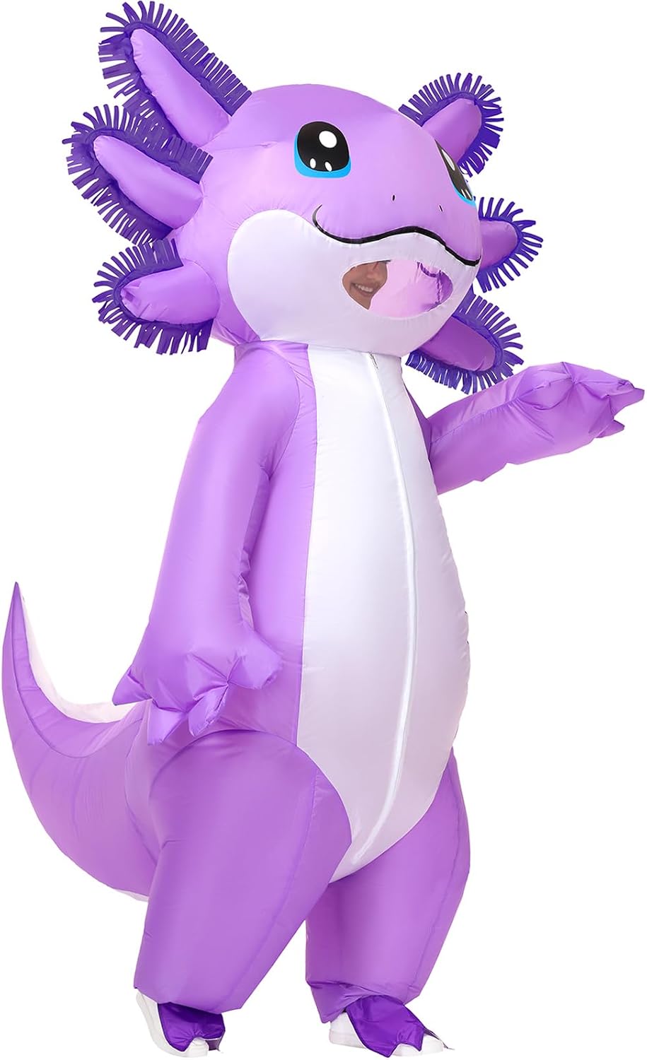 Inflatable Axolotl Costume Adult Halloween — WeirdThingsToBuy weird find