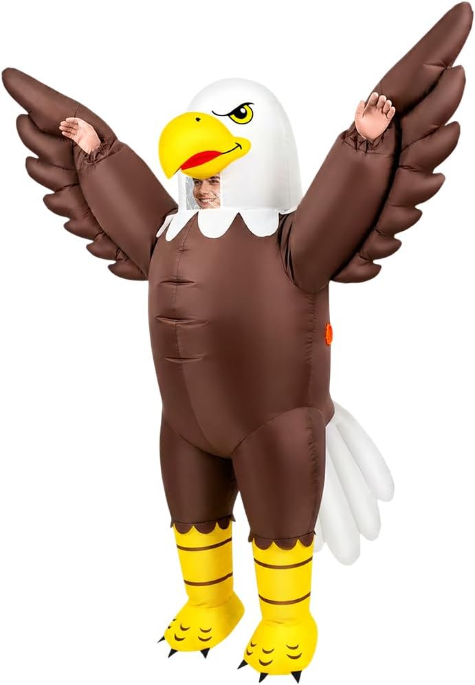 Inflatable Bald Eagle Costume Adult Energy — WeirdThingsToBuy weird find