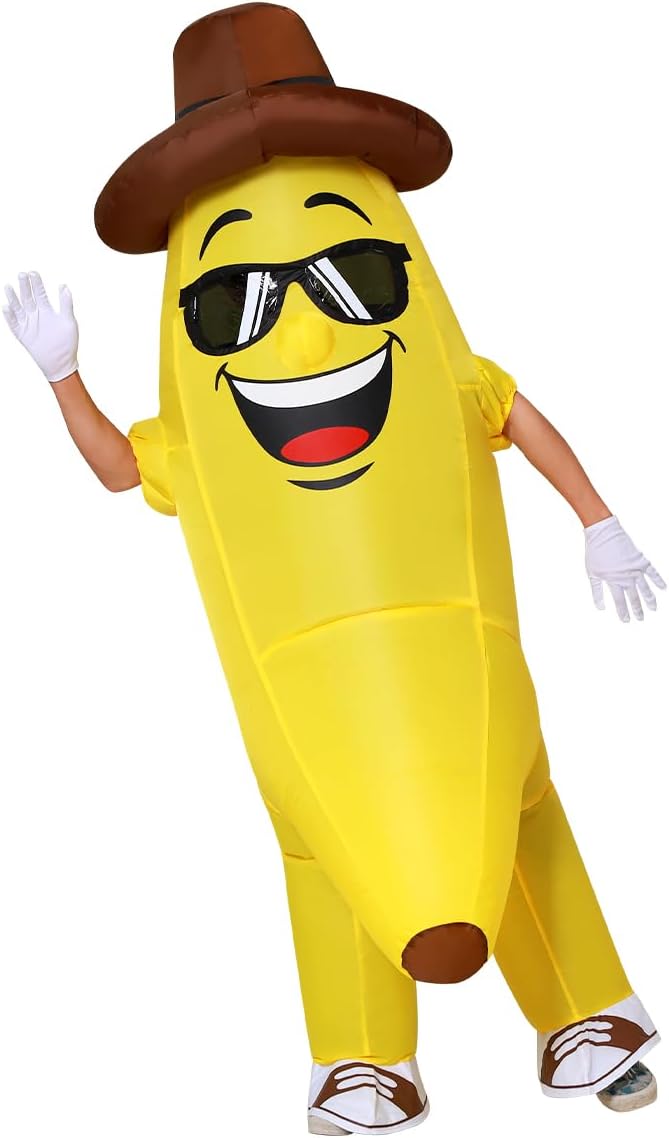 Inflatable Banana Costume Adult — WeirdThingsToBuy weird find
