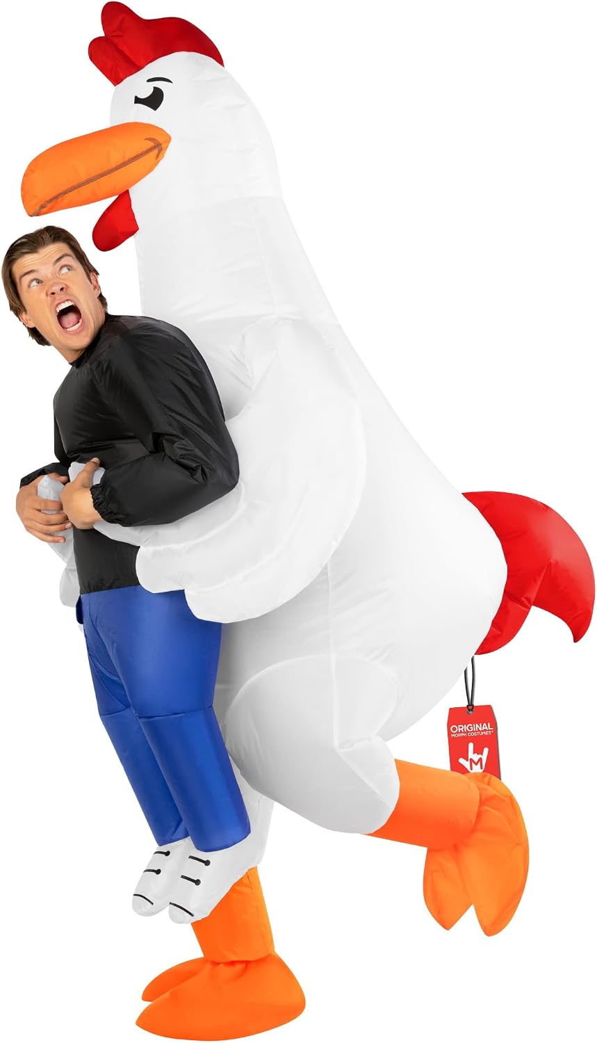 Inflatable Chicken Costume Halloween — WeirdThingsToBuy weird find