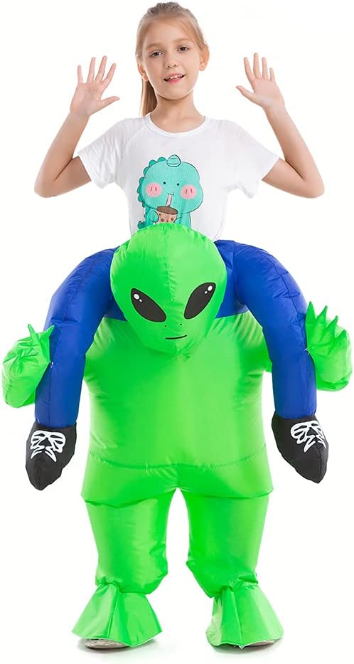 Inflatable Child Alien Costume Piggy Energy — WeirdThingsToBuy weird find