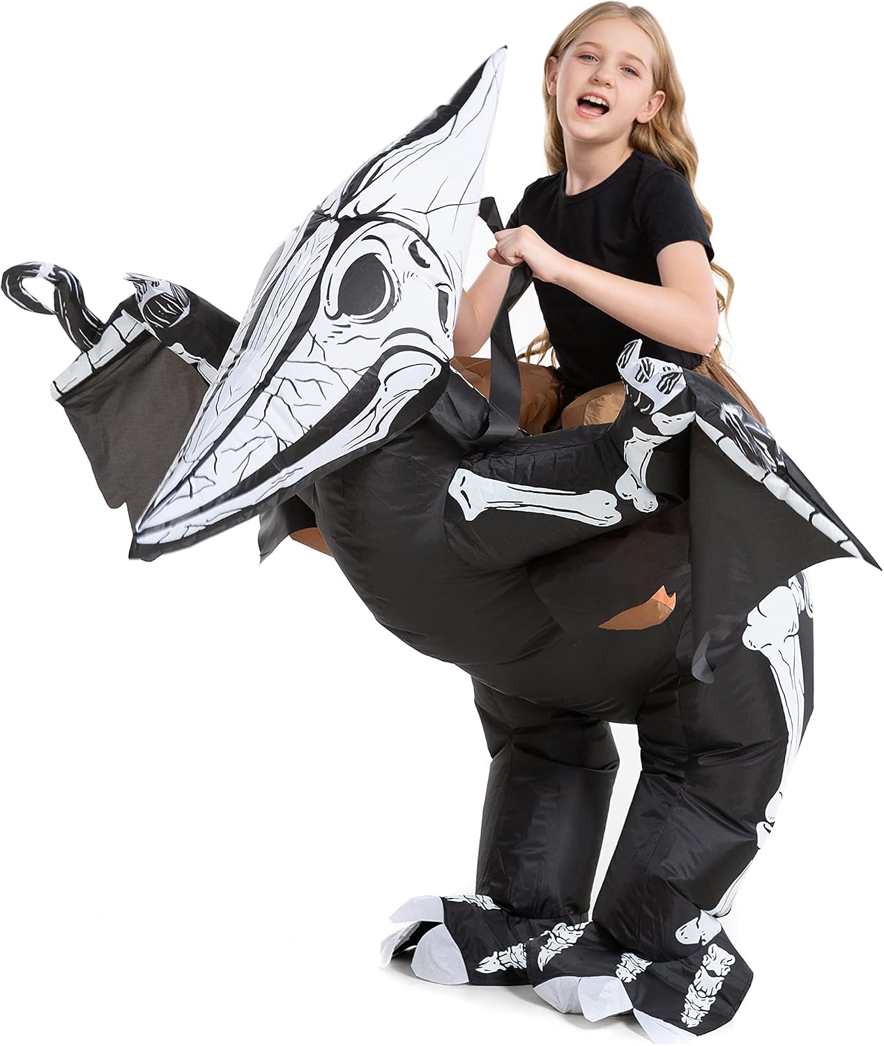Inflatable Child Skeleton Dinosaur — WeirdThingsToBuy weird find