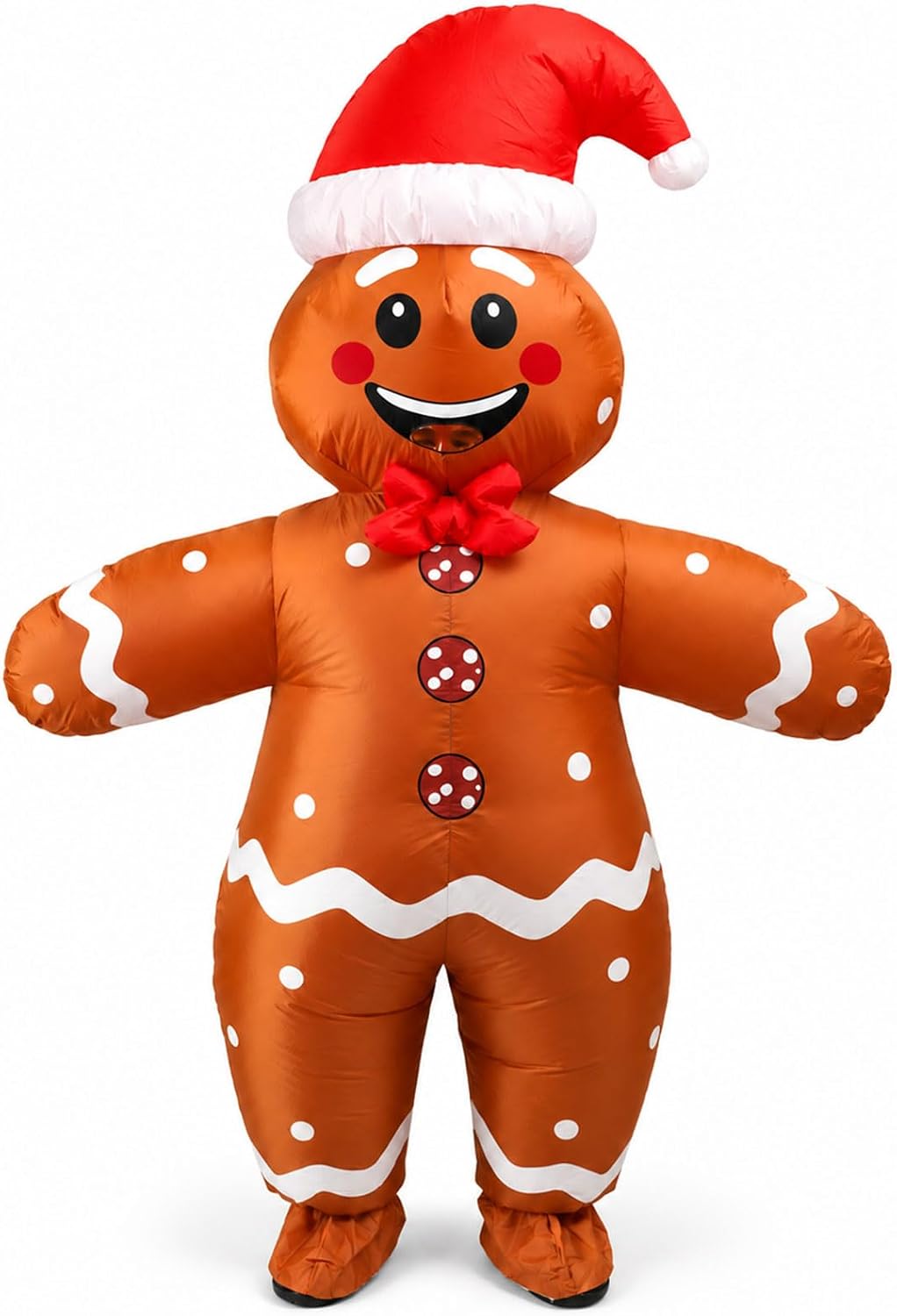 Inflatable Christmas Costume Gingerbread — WeirdThingsToBuy weird find