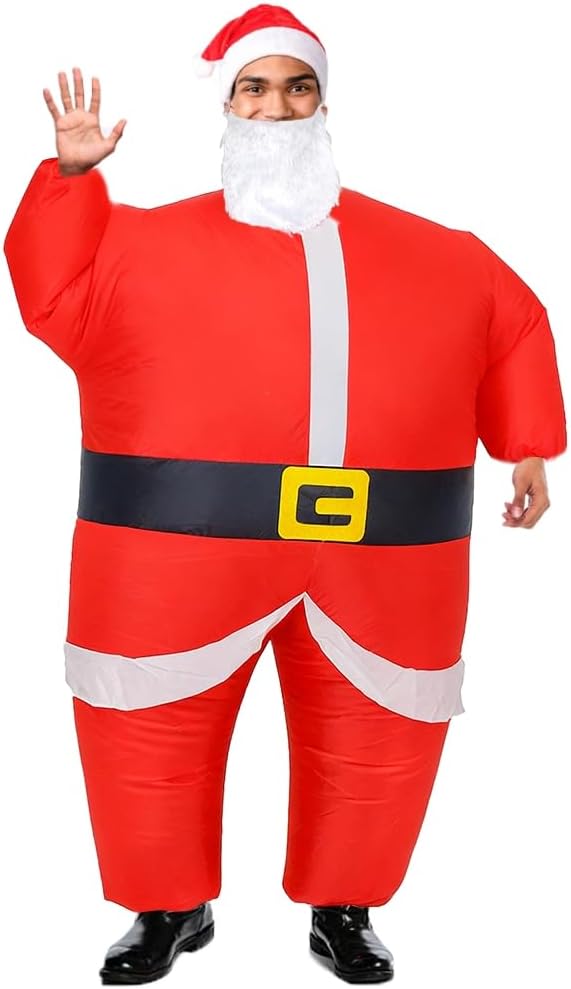 Inflatable Christmas Elf Snowman Costume Situation — WeirdThingsToBuy weird find