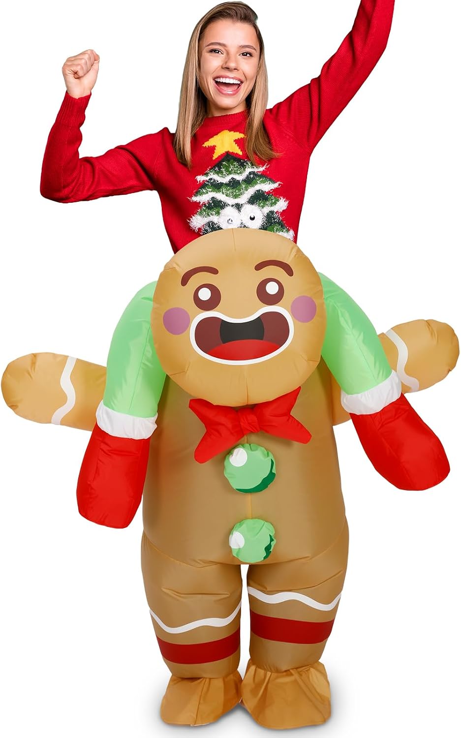 Inflatable Christmas in July Costume Situation — WeirdThingsToBuy weird find
