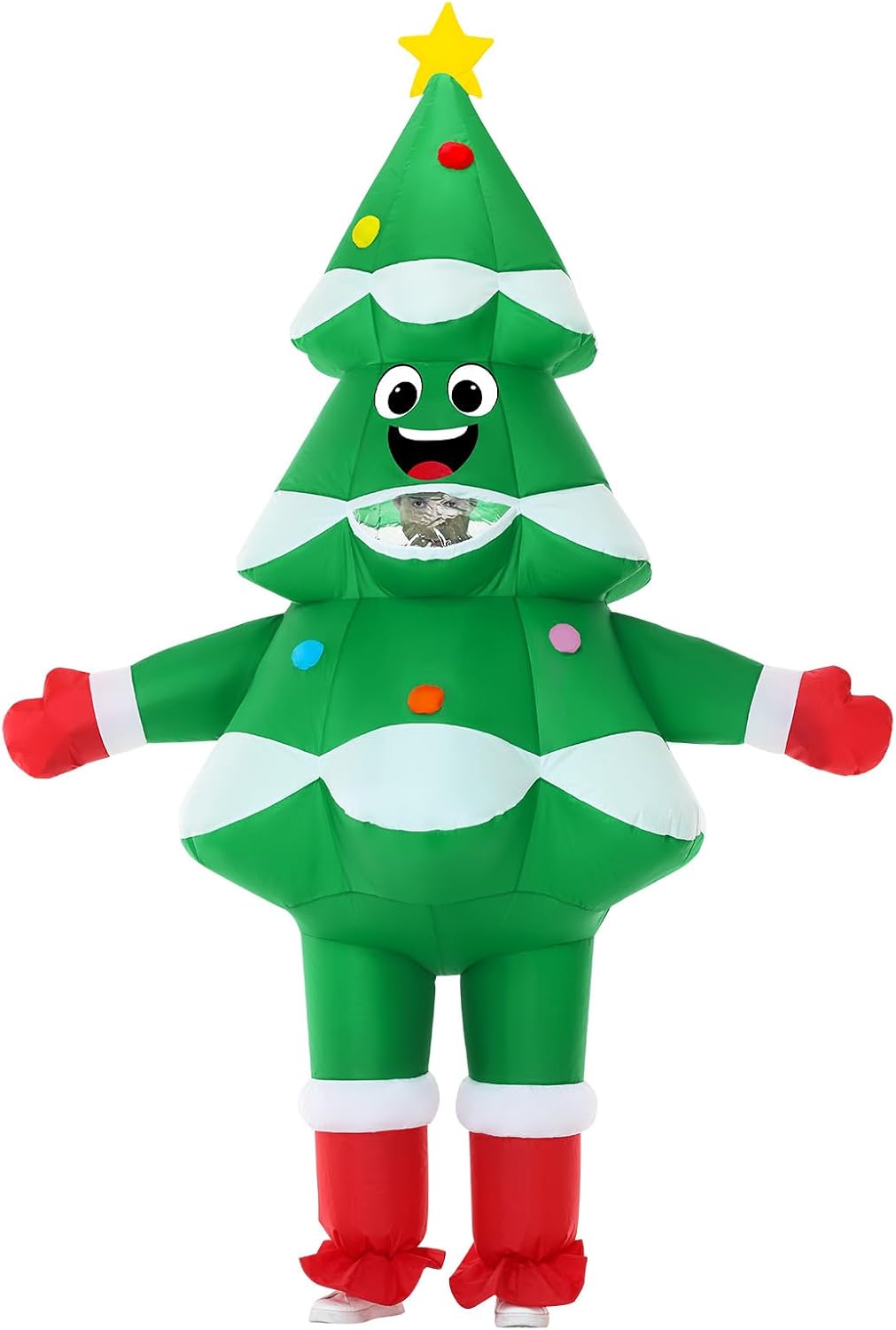 Inflatable Christmas Tree Costume Adult — WeirdThingsToBuy weird find