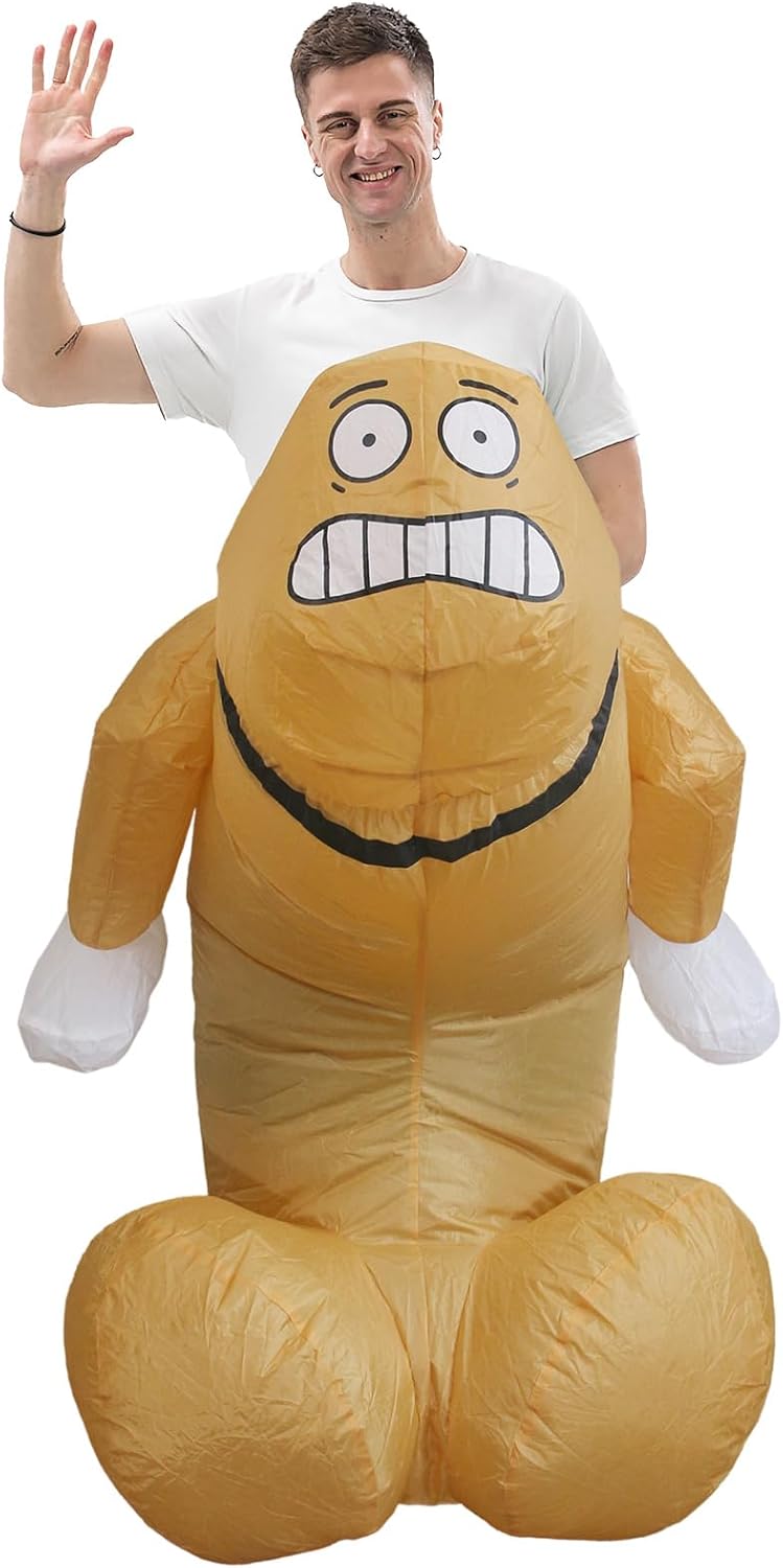Inflatable Costume Adult Funny Ride Energy — WeirdThingsToBuy weird find