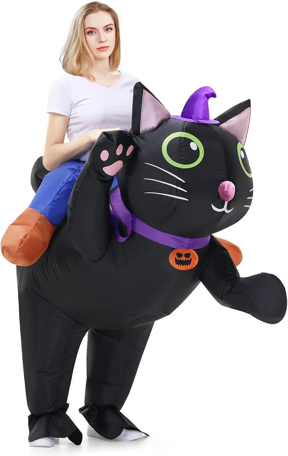 Inflatable Costume Cat Adult Ride Energy — WeirdThingsToBuy weird find