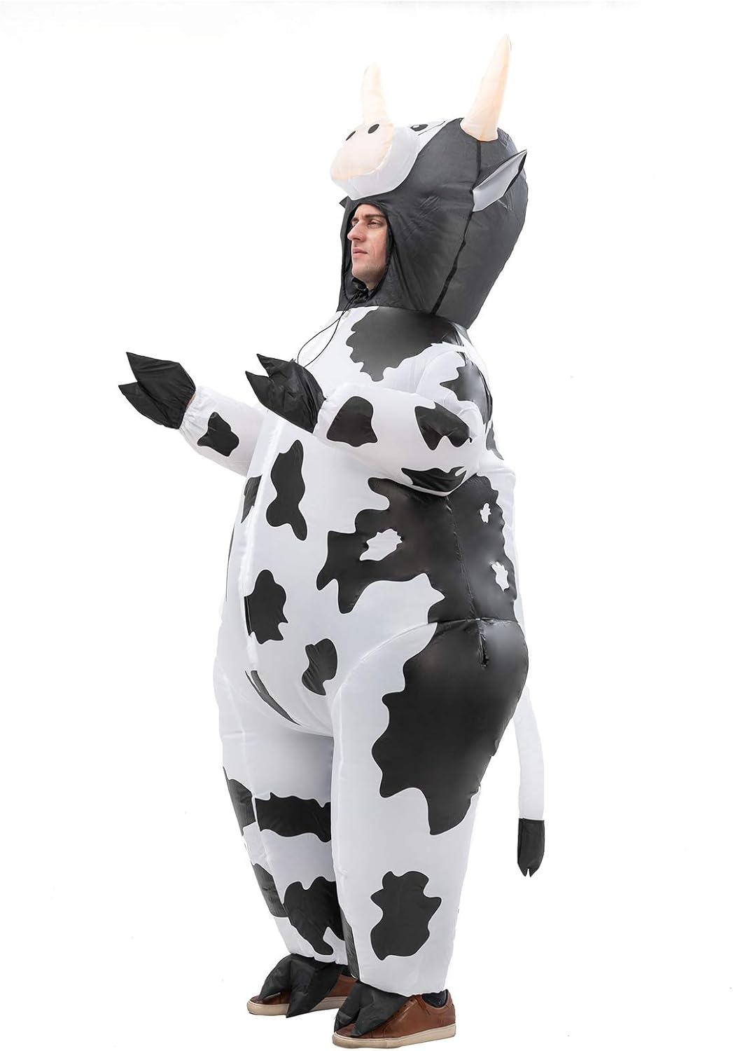 Inflatable Costume Cow Game Adult Energy — WeirdThingsToBuy weird find