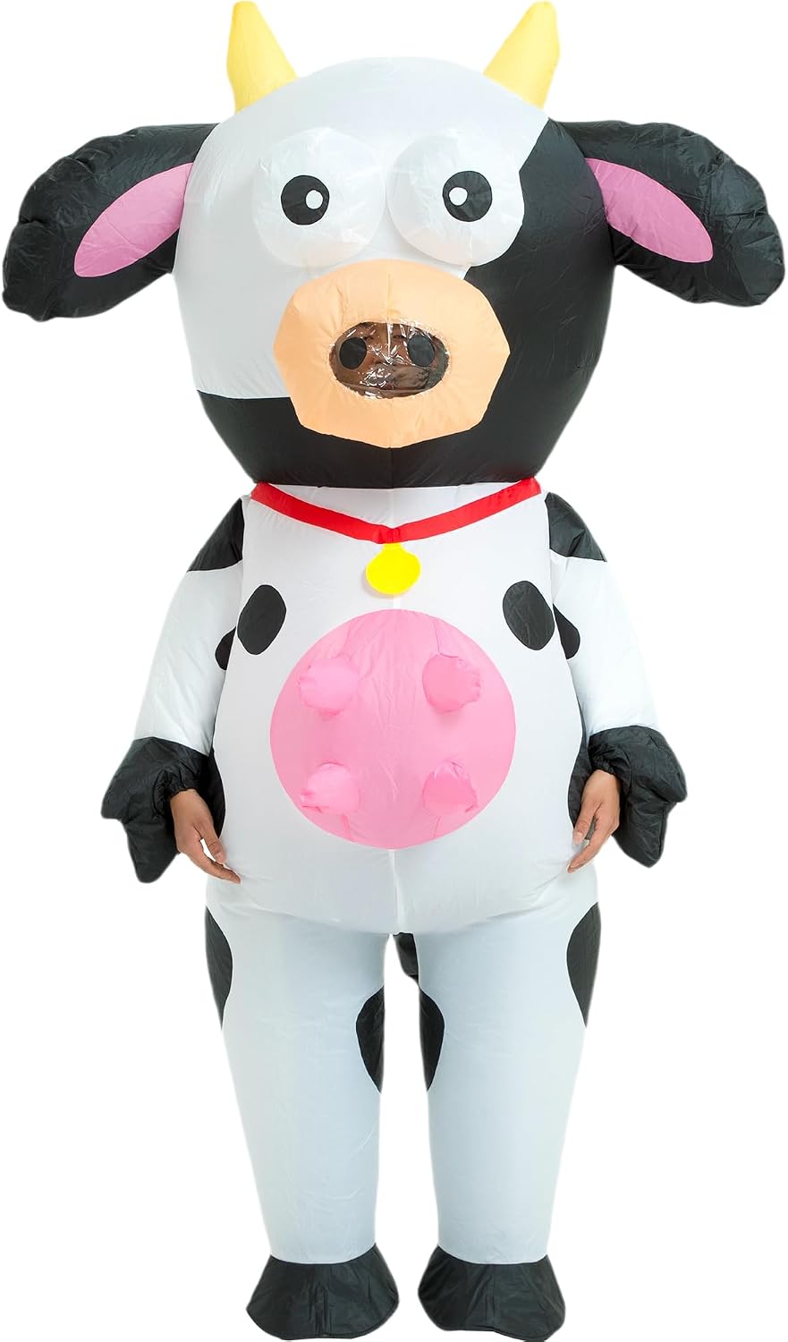 Inflatable Cow Costume Adult Blow Situation — WeirdThingsToBuy weird find