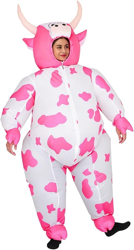 Inflatable Cow Costume Adult Blow — WeirdThingsToBuy weird find