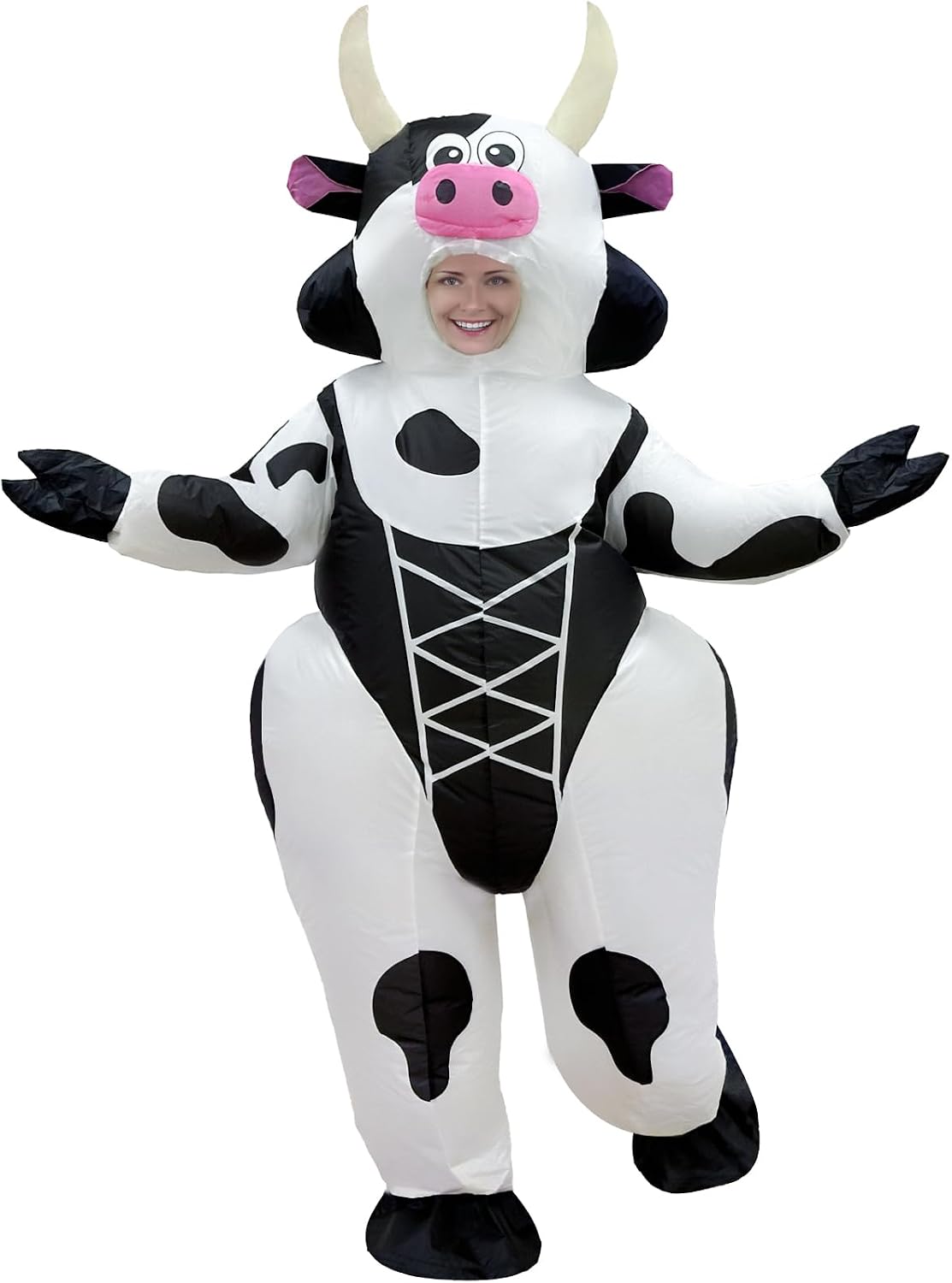 Inflatable Cow Costume Adult Halloween — WeirdThingsToBuy weird find