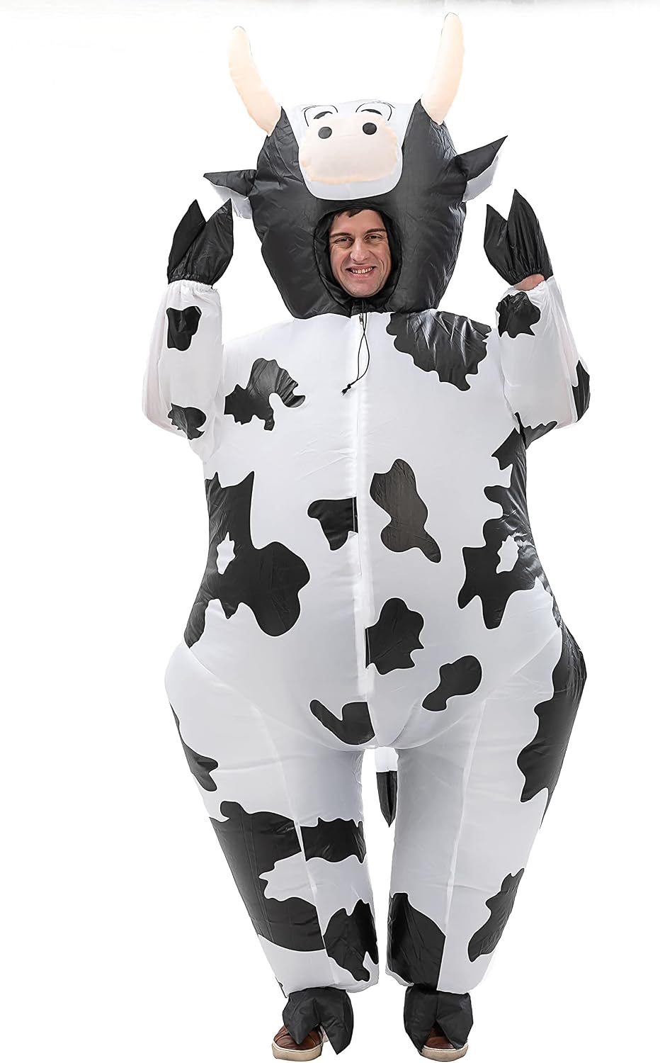 Inflatable Cow Costume Adults Tear — WeirdThingsToBuy weird find