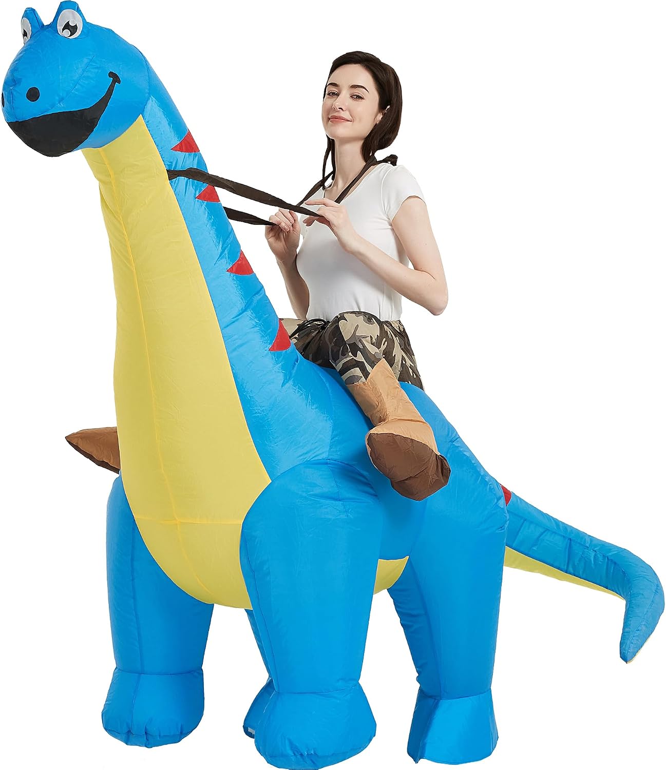 Inflatable Dinosaur Costume Adult Blow Energy — WeirdThingsToBuy weird find