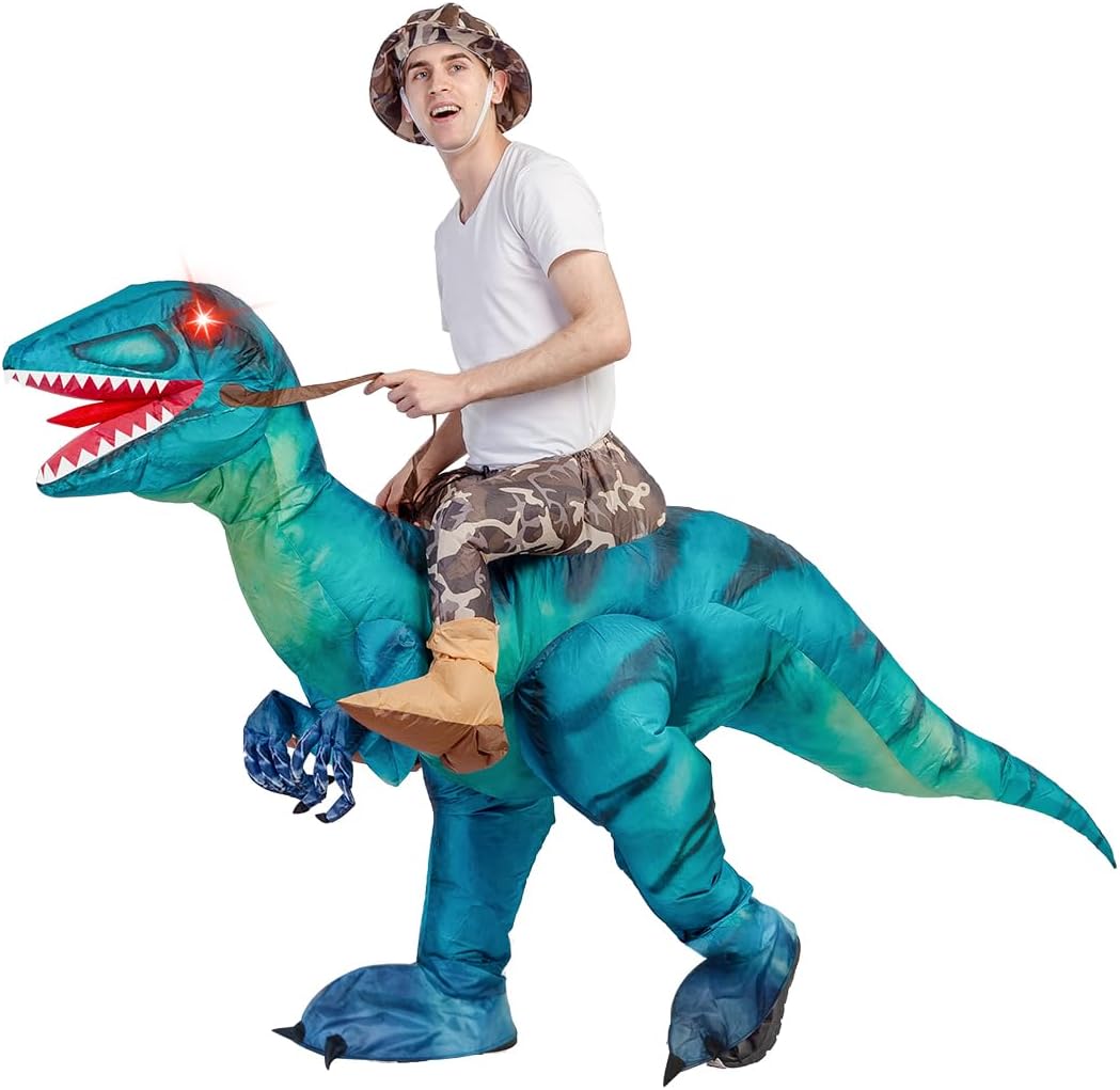 Inflatable Dinosaur Costume Adult Halloween — WeirdThingsToBuy weird find