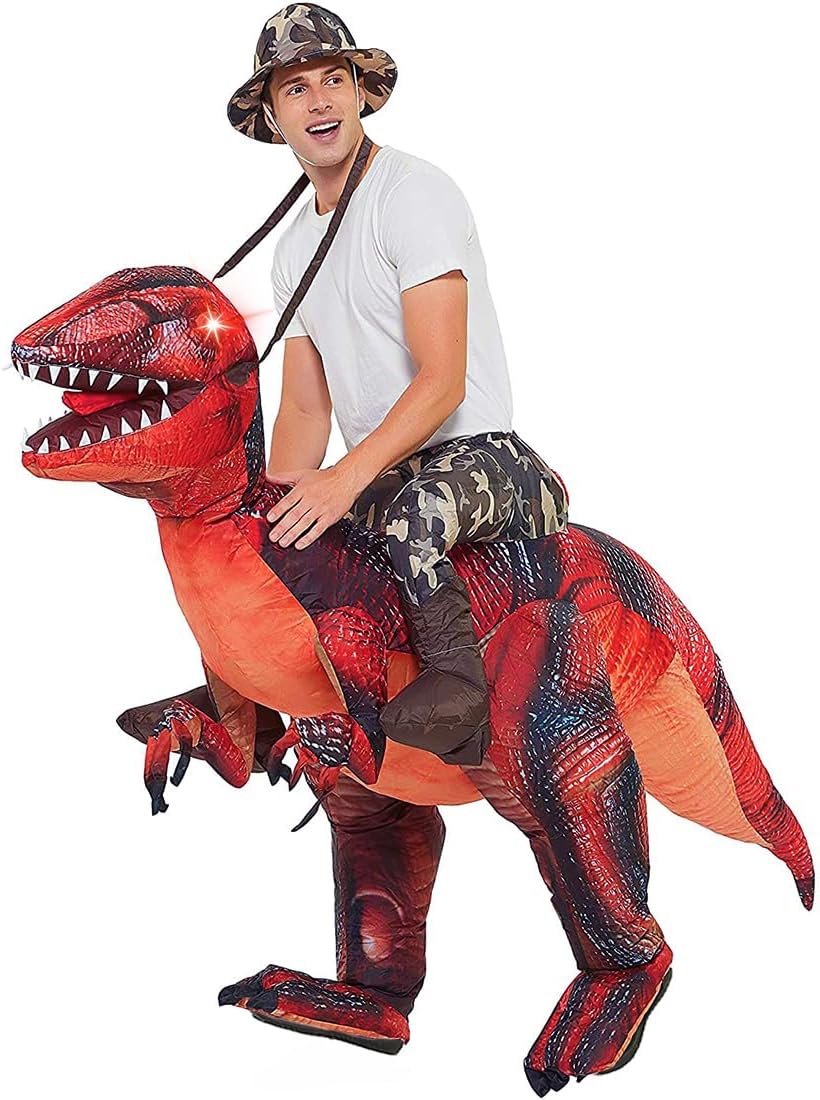 Inflatable Dinosaur Costume Adult — WeirdThingsToBuy weird find