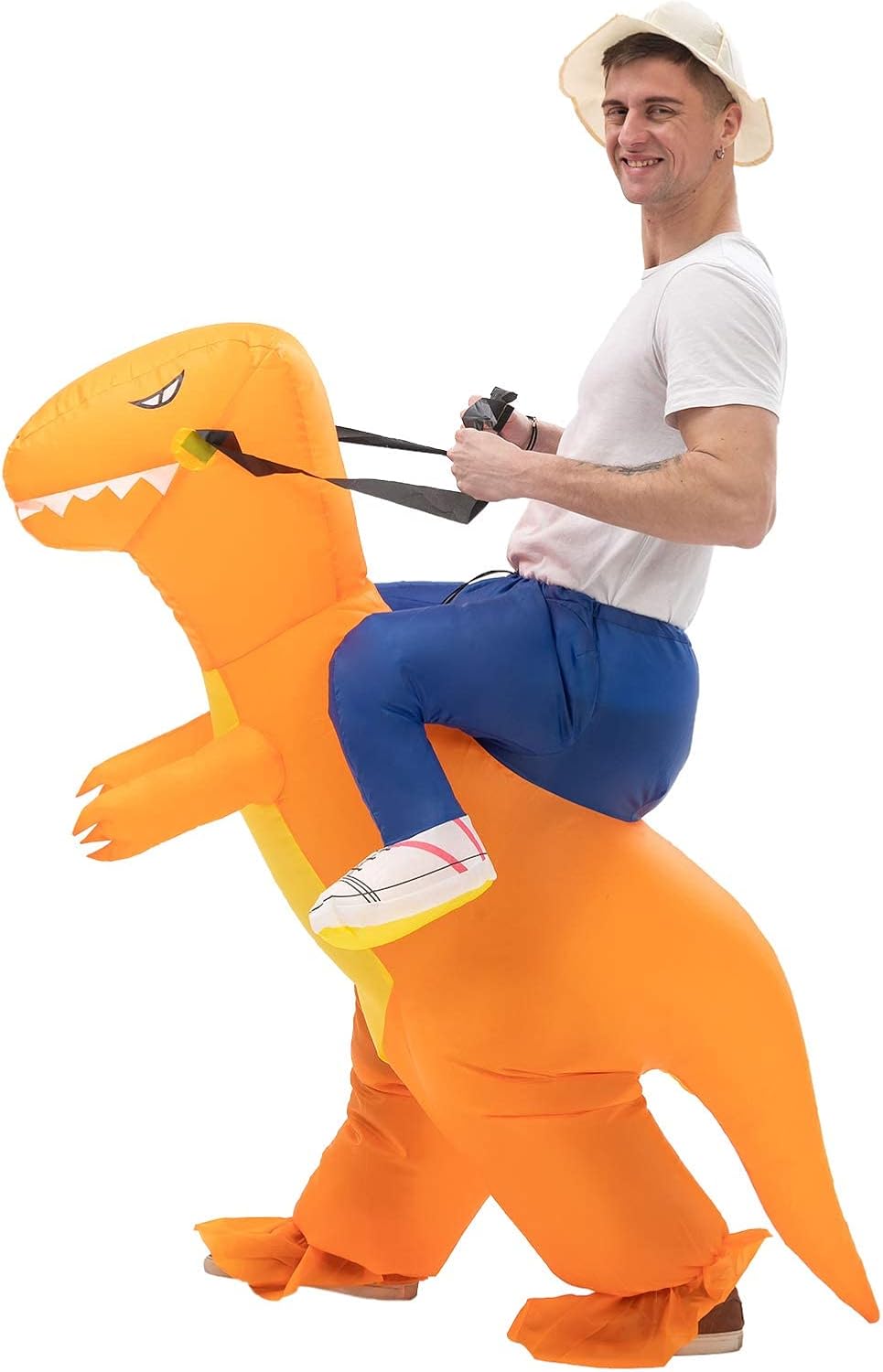 Inflatable Dinosaur Costume Adults Funny Energy — WeirdThingsToBuy weird find